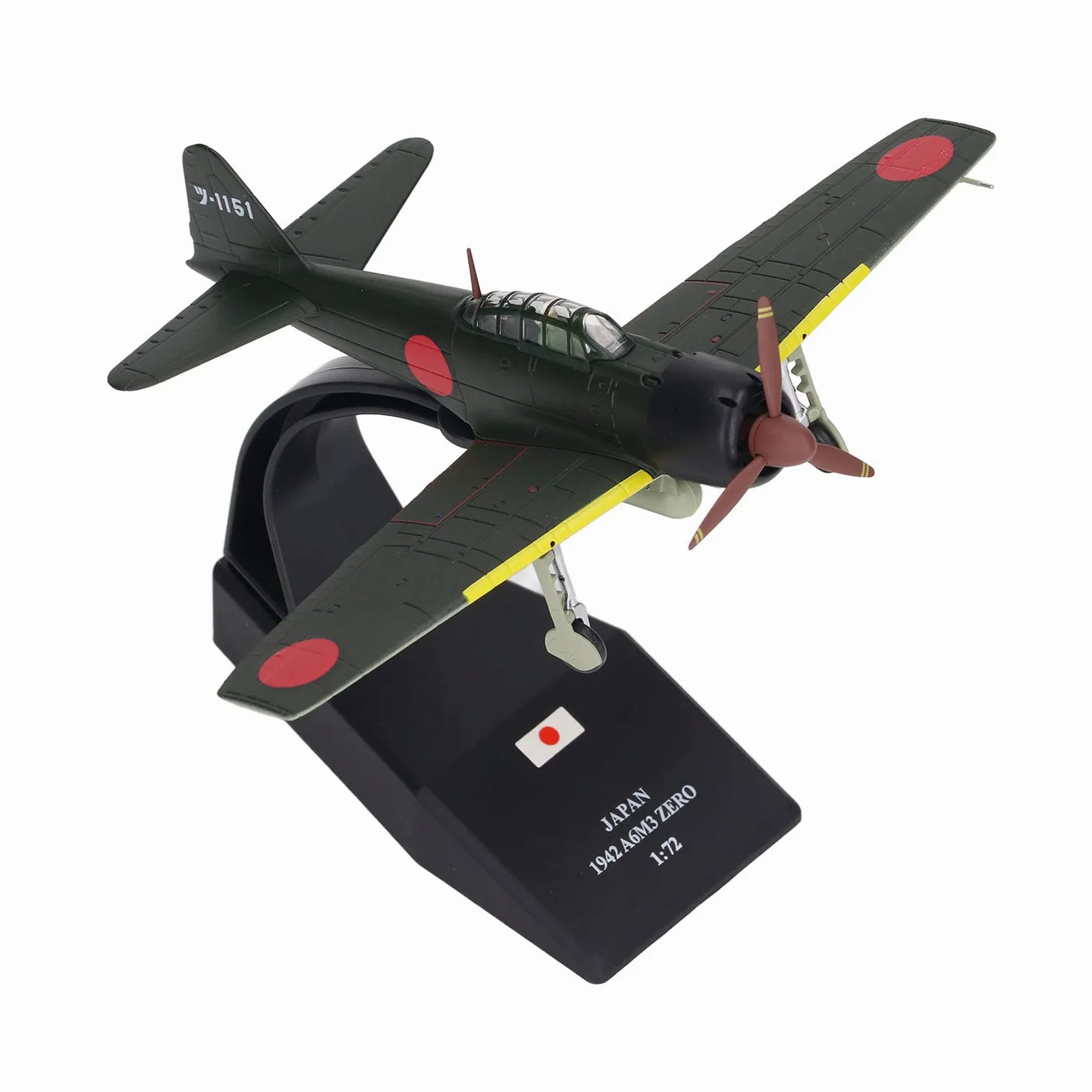 1:72 Alloy Fighter Airplane Model with Stand, Detailed Diecast