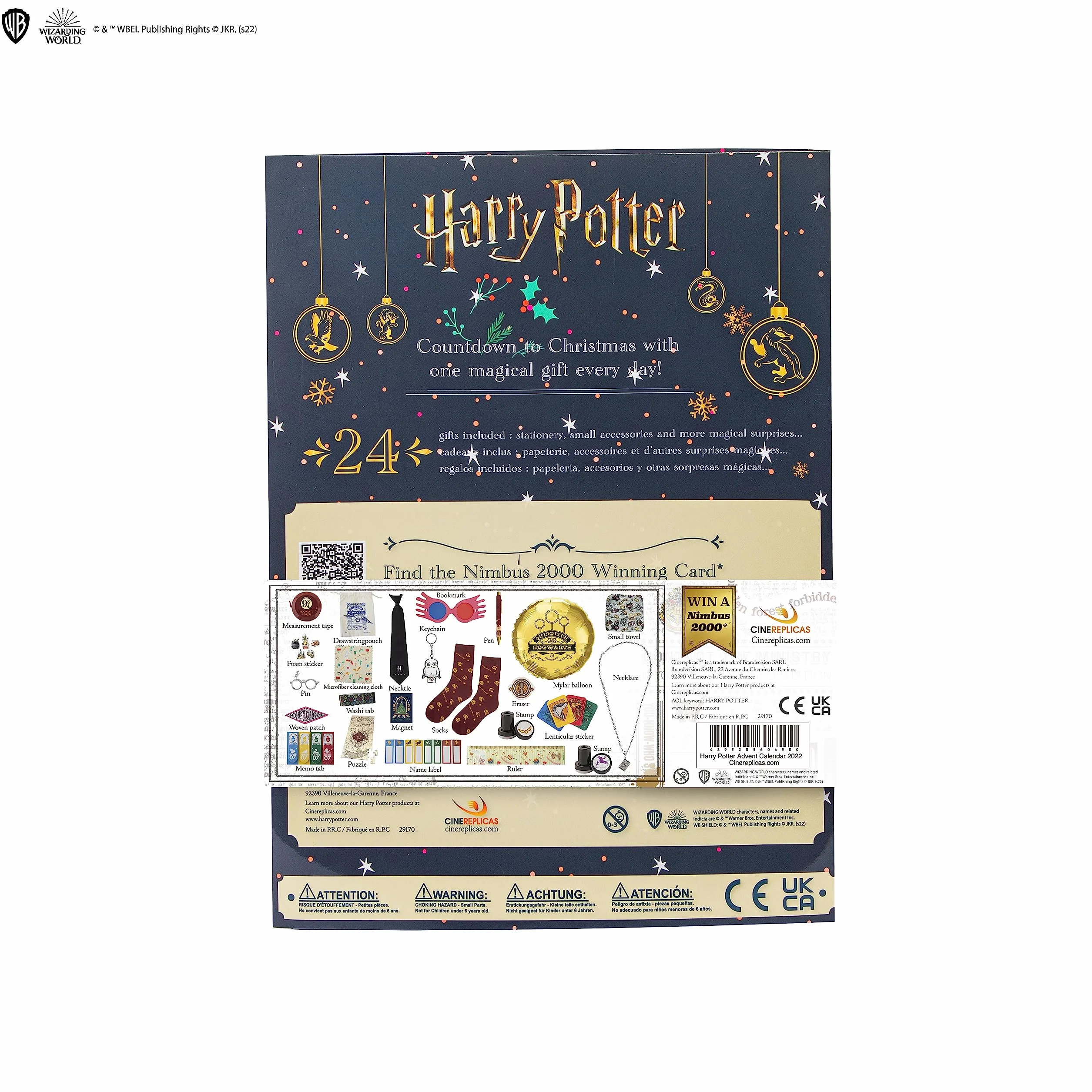 Cinereplicas Harry Potter - Calendario dell'Avvento - Licenza ufficiale