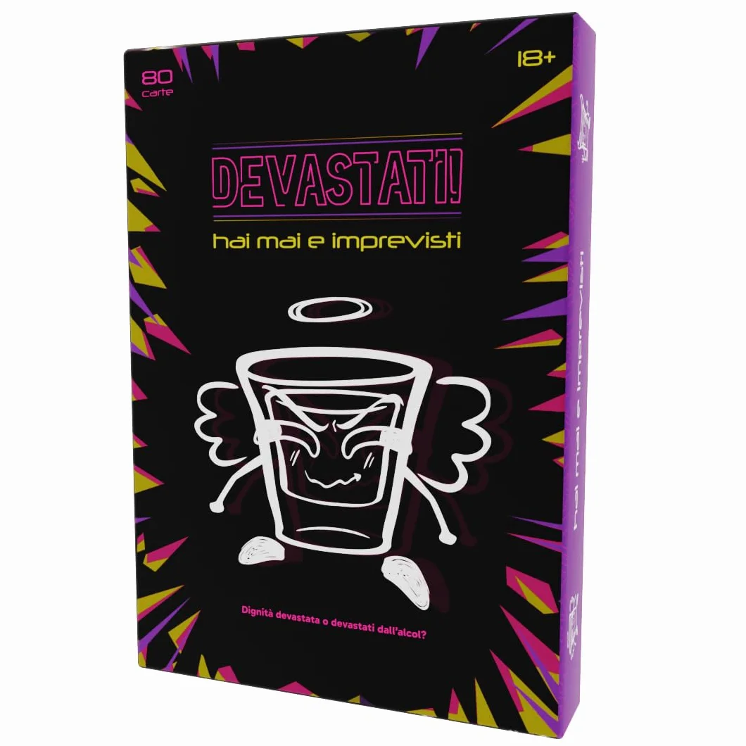 Hai Mai e Imprevisti (Versione 2025) | Gioco da tavolo alcolico per Gen Z (18+) | Carte per bere con sfide, gossip e meme | Perfetto per feste
