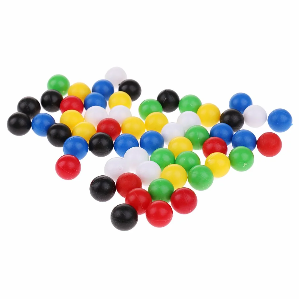 60 palline rotonde da 1 cm per collegare quattro palline in una linea per il gioco della famiglia