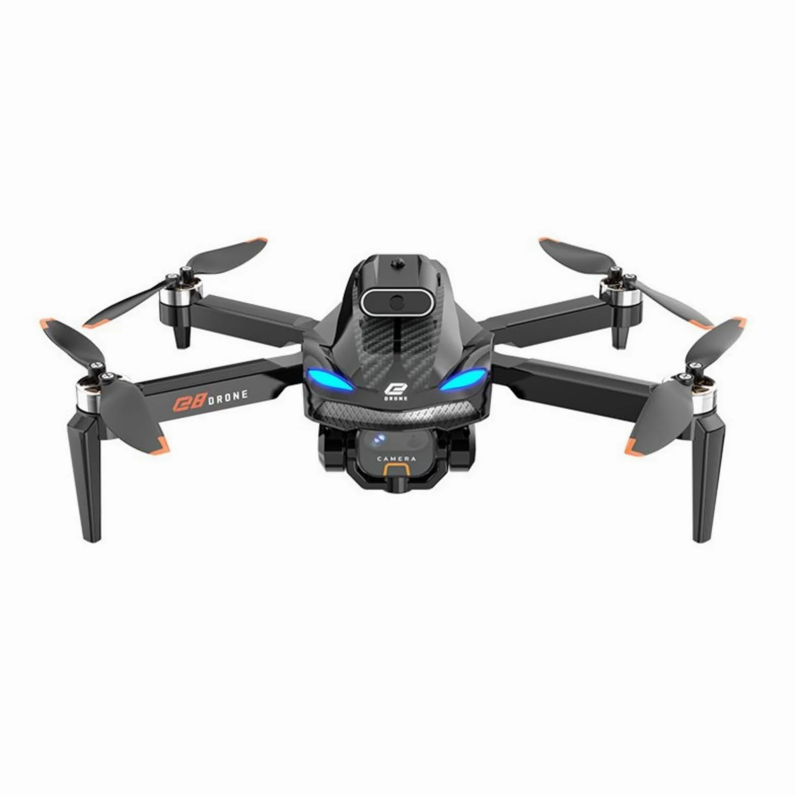 Drone con Evitamento Ostacoli Quadricottero RC Pieghevole | Drone G8 GPS, 5G WIFI FPV Brushless Flusso Ottico Evitamento Ostacoli ESC, Luci Colorate RC