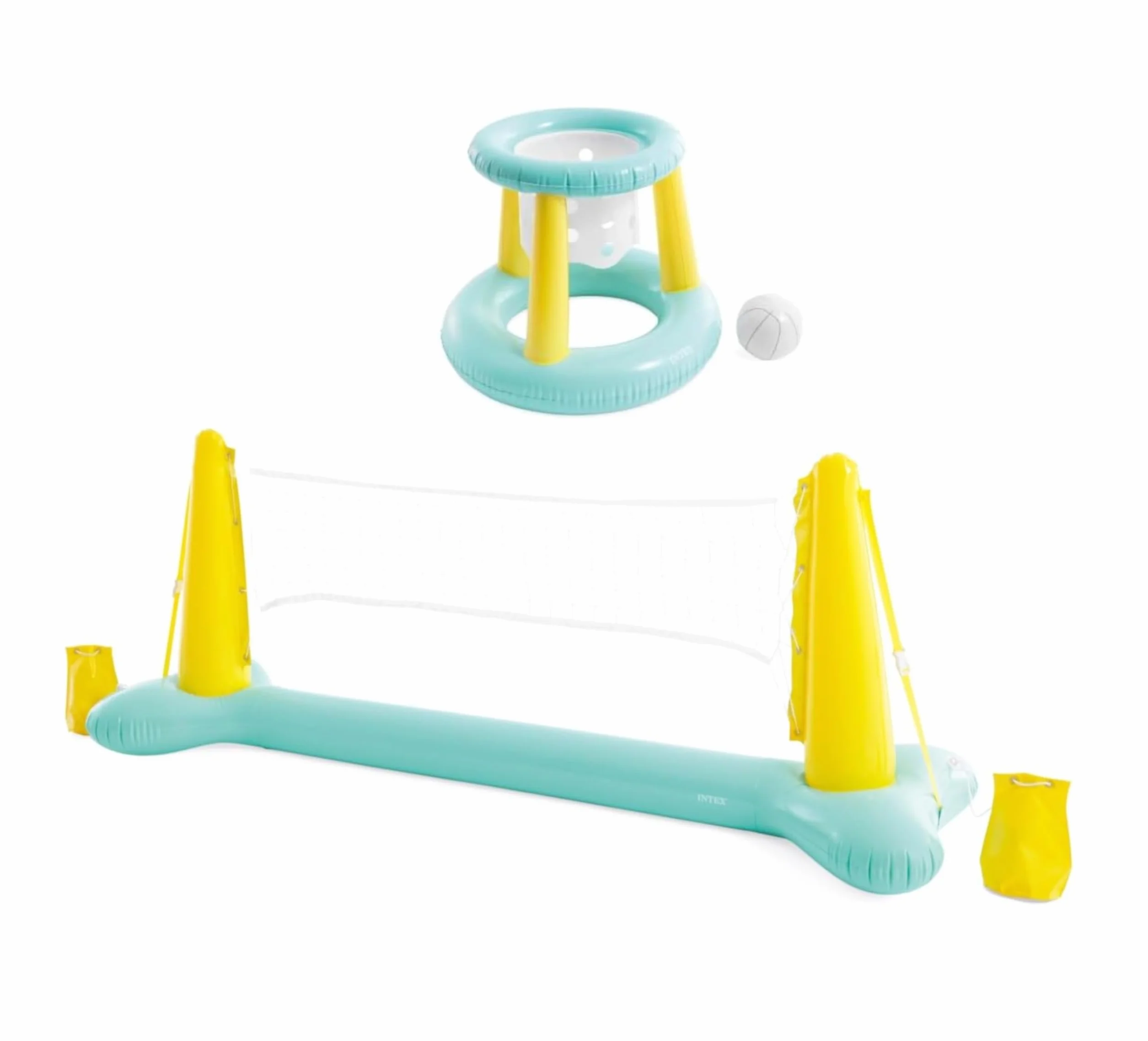 Intex Pool Game - Pallacanuoto gonfiabile, Giochi Piscina, Rete da Pallavolo (Set 1)