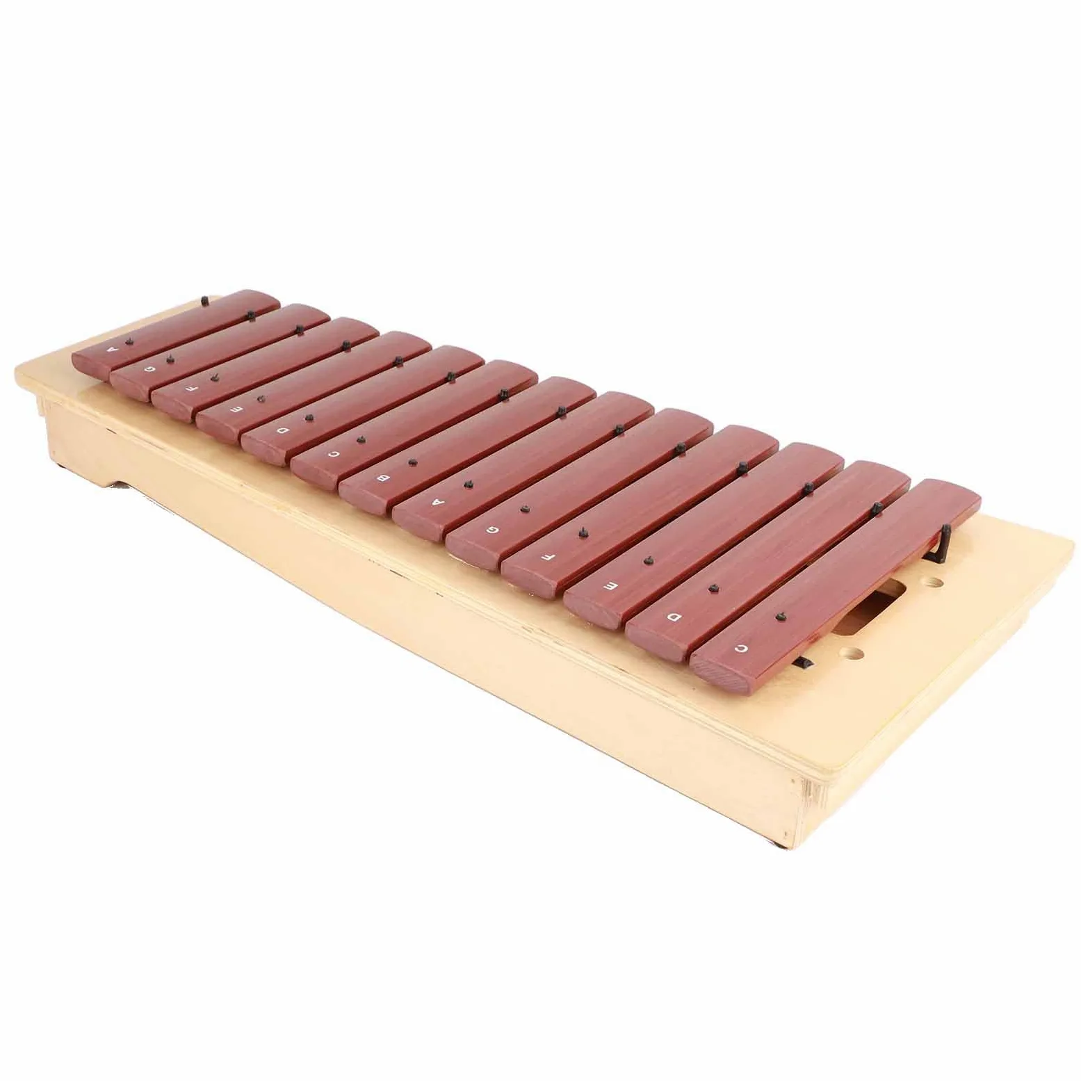 Xilofono Strumento Musicale in Legno Giocattolo Percussioni Ad Alto Tono per Bambini Gioca a 13 Toni Rossi con Custodia