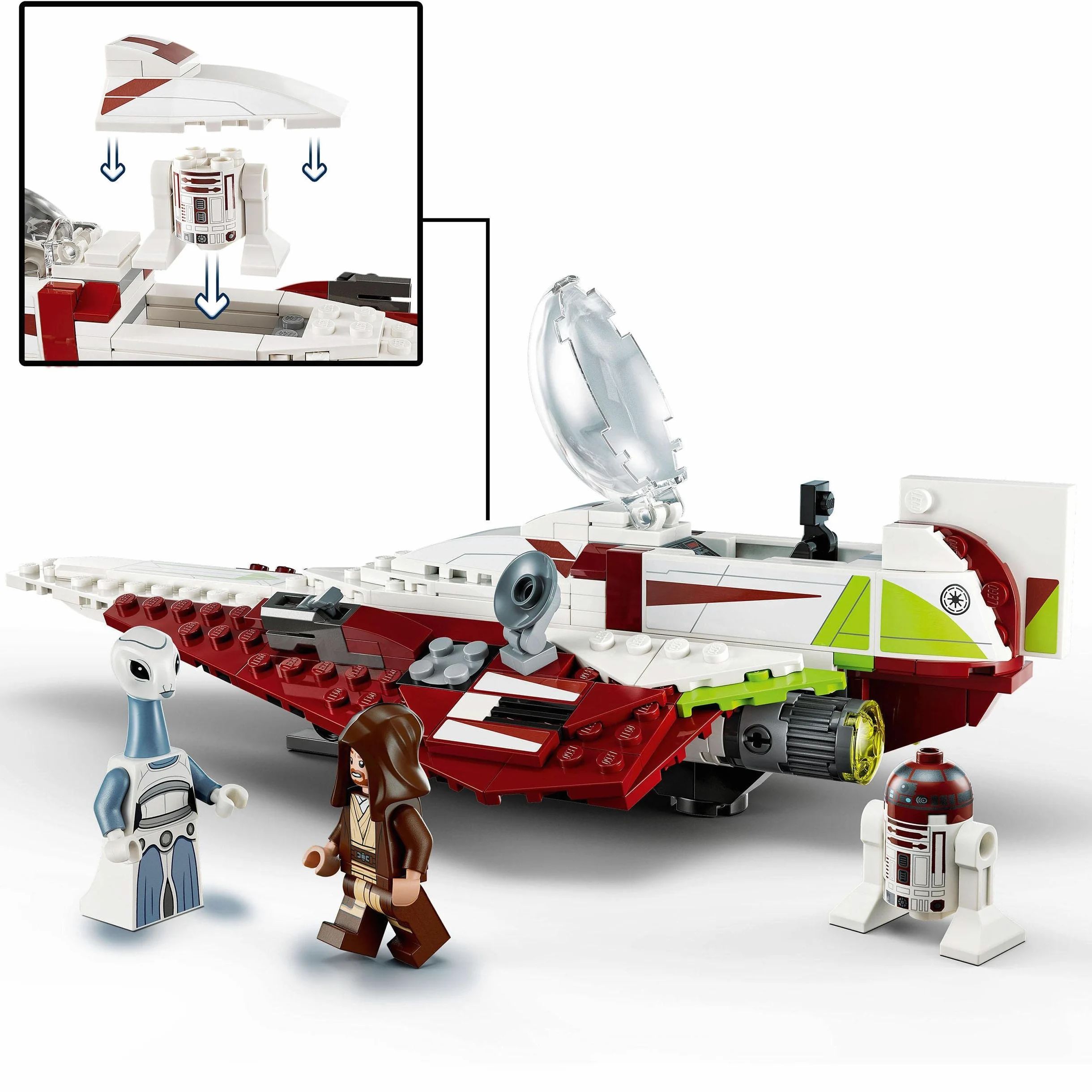 LEGO 75333 Star Wars Jedi Starfighter di Obi-Wan Kenobi, Modello da Costruire & 75345 Star Wars Battle Pack Clone Troopers Legione 501, Modellino da Costruire