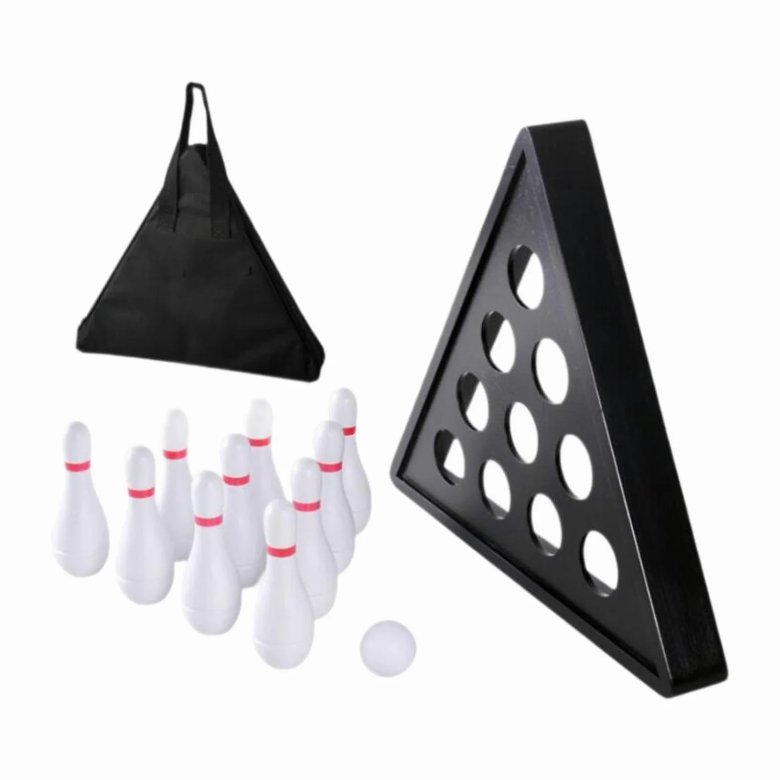 Set di Birilli da Bowling per Tavolo da Shuffleboard con Borsa Portaoggetti per Divertimento