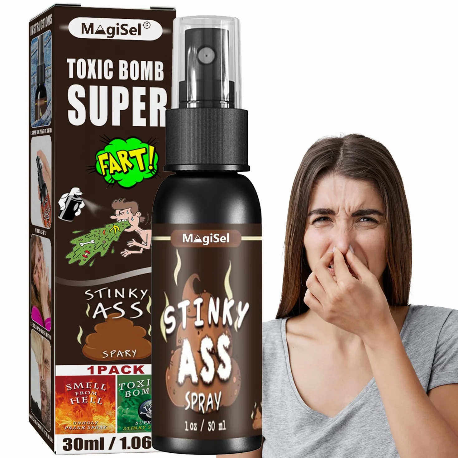 Scoreggia Liquido,Spray Puzzolente Liquido,Liquido Farta Spray,Farta Puzzolente Spray,Liquido Scoreggia Odore,Spray Scoreggia Liquido,Che Odora Puzzolente,Roba di Cacca Scherzosa Non Tossica,Bomba