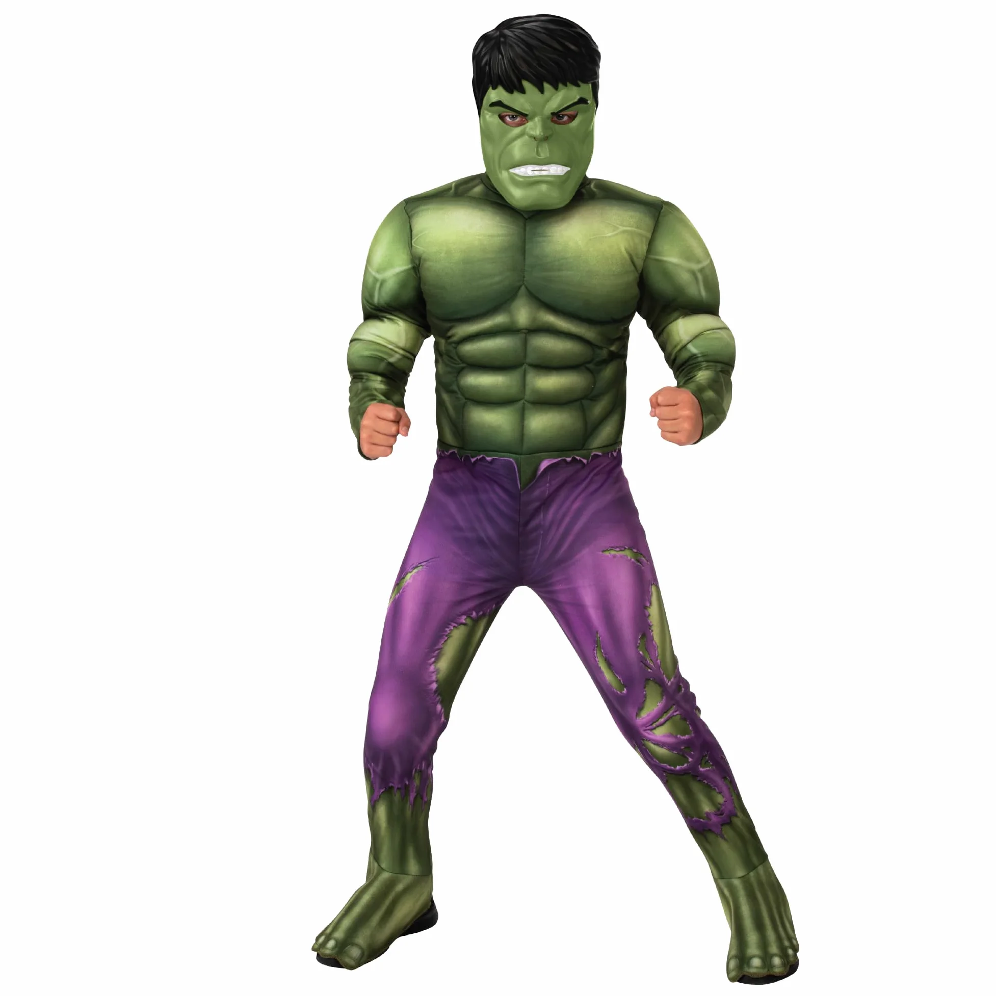 Rubie's Official Marvel Avengers Hulk Deluxe Child Costume, Kids Superhero Fancy Dress