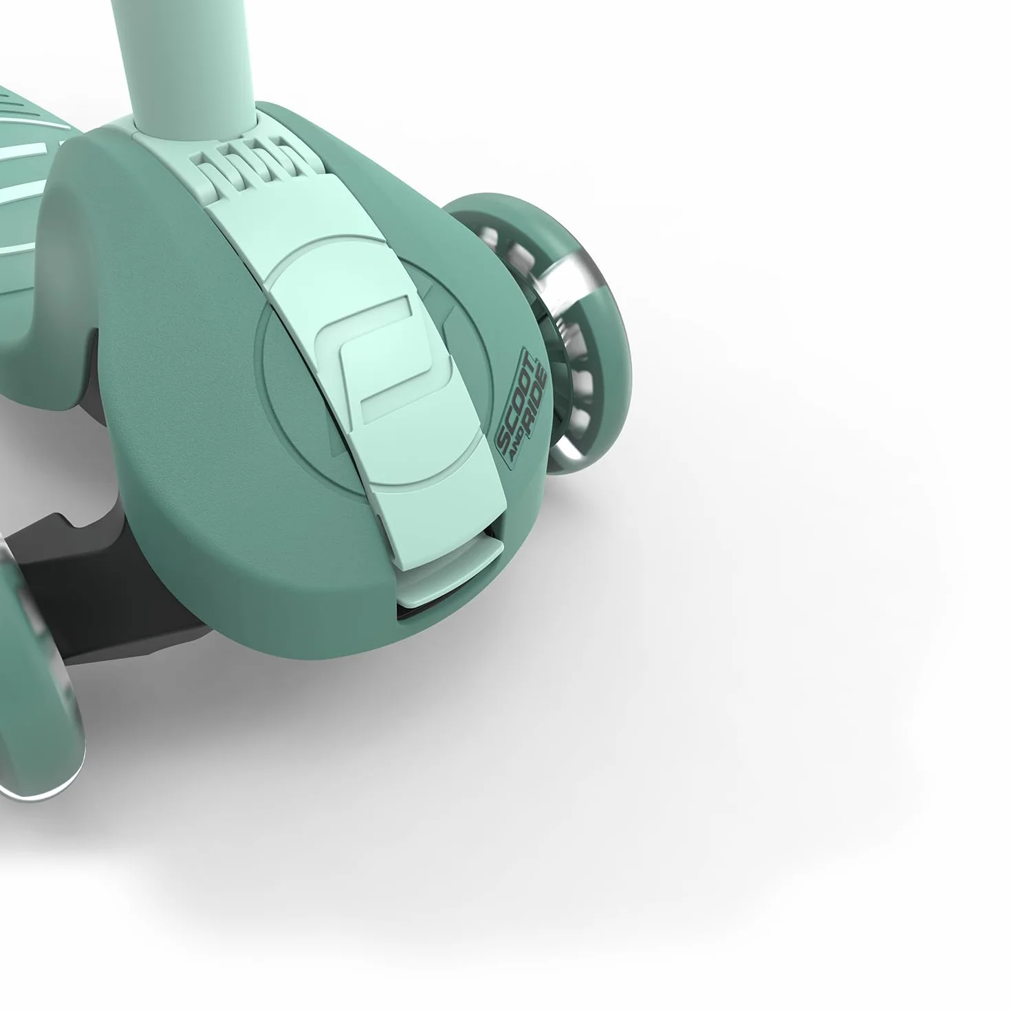 Scoot & Ride Highwaykick 3S Monopattino per bambini regolabile in altezza pieghevole sterzo a LED 96-130 cm