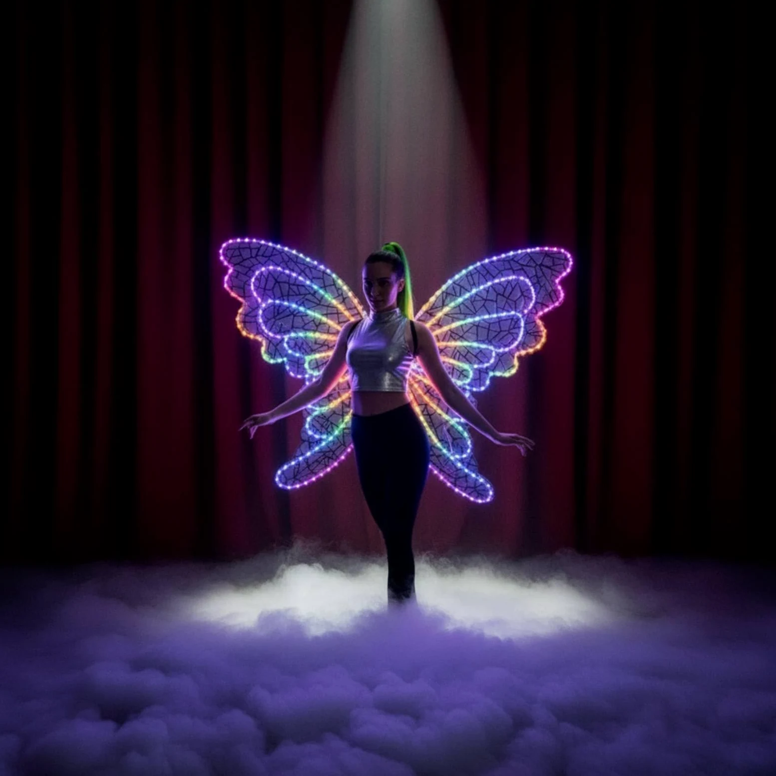 con LED Multicolore Appendici LED Luminose Costume per Cosplayer