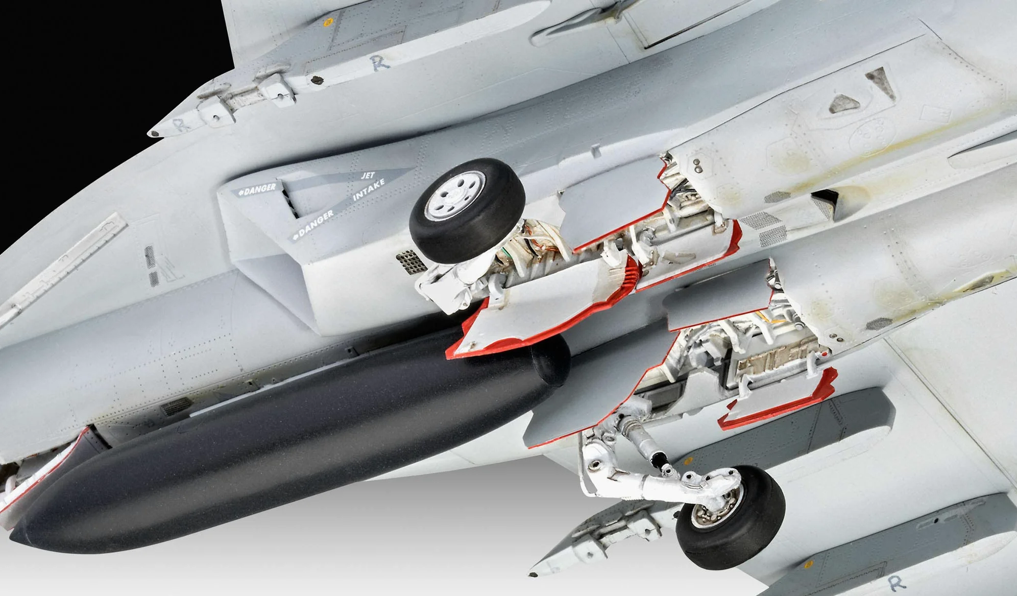 Revell 03864 F/A-18E - Modellino di aereo modello super Hornet del film Top Gun Maverick, scala 1:48, dimensione: 38,1 cm, per esperti, non pitturato