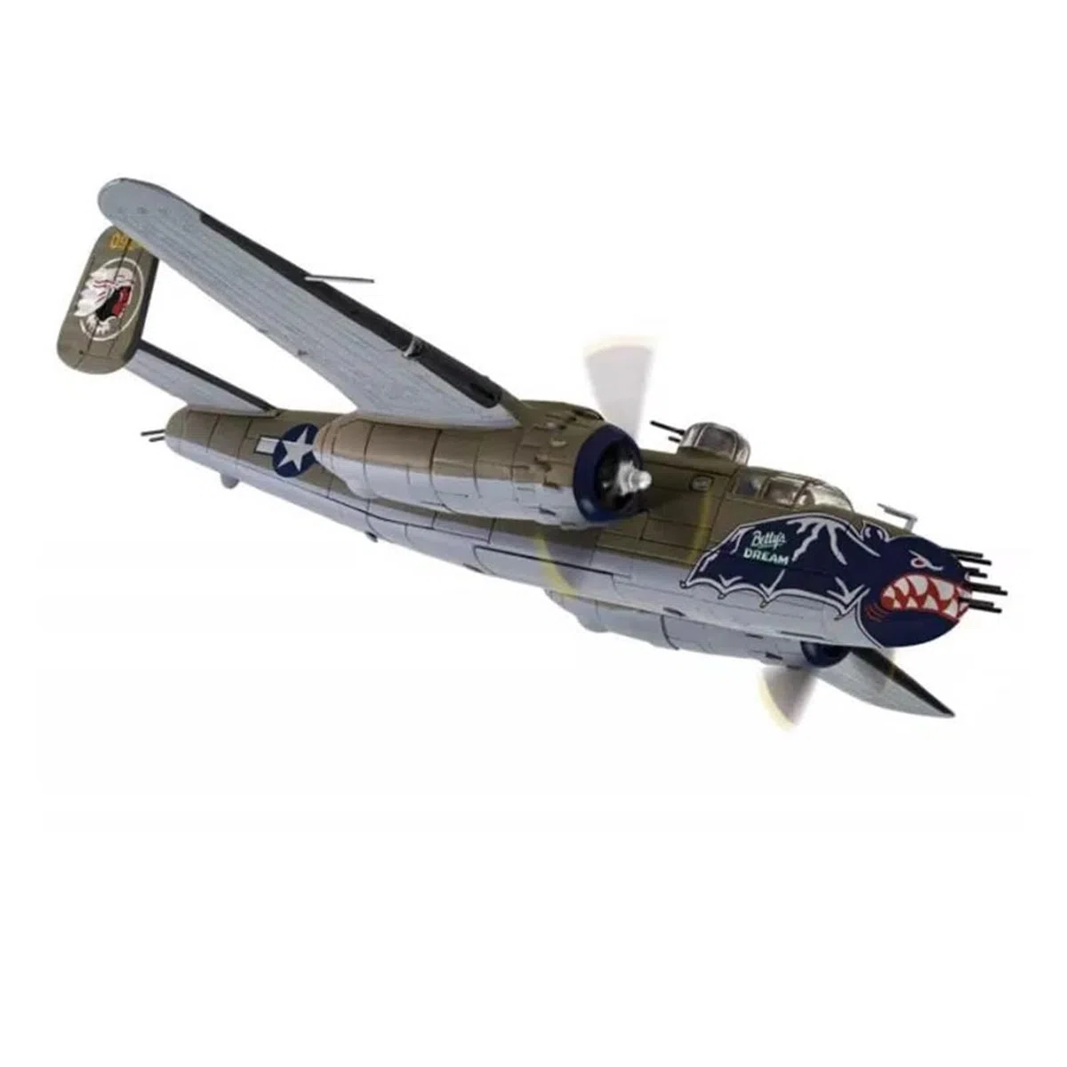 Pressofuso in Metallo pressofuso per Aereo in Scala 1:72 per B-25J Fighter Decorazione statica Souvenir Home Decor Modello di Aeroplano per Raccolta ed Esposizione