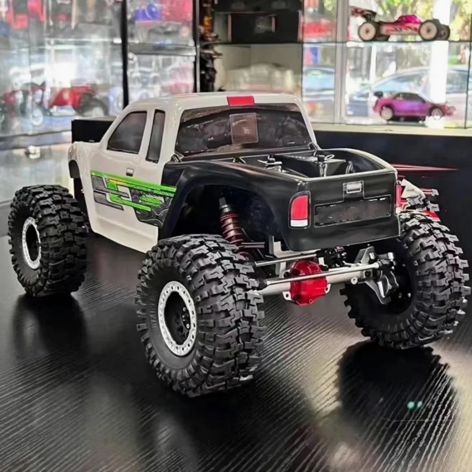 RC Car Pneumatico Ruota Compatibile con AXIAL per SCX10 II III per Capra per TRXS per TRX-4 1/10 RC Truck 1.9" per Rock Crawler Pneumatici Pneumatico da 120mm