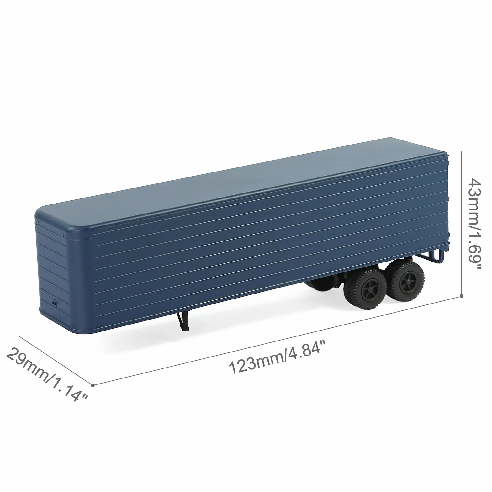 C8765 2 unità rimorchi HO scala 1:87 modello rimorchio per modellismo ferroviario trattore (blu scuro)