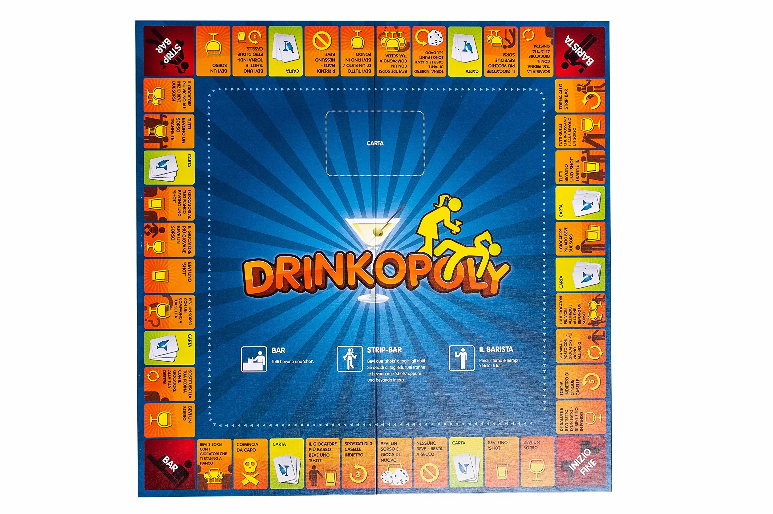 Asmodee, Drinkopoly, Gioco da Tavolo, Party Game per Adulti, 1+ Giocatori, 18+ Anni, Edizione in Italiano