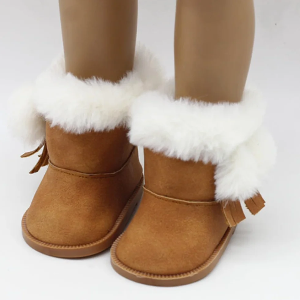 10 paia di scarpe per bambole da 18 pollici, BOSOIRSOU 7cm Stivali Scarpe da ballo Sandali Scarpe casual Scarpe di tela Adatte per 45cm American Girl Doll Accessori