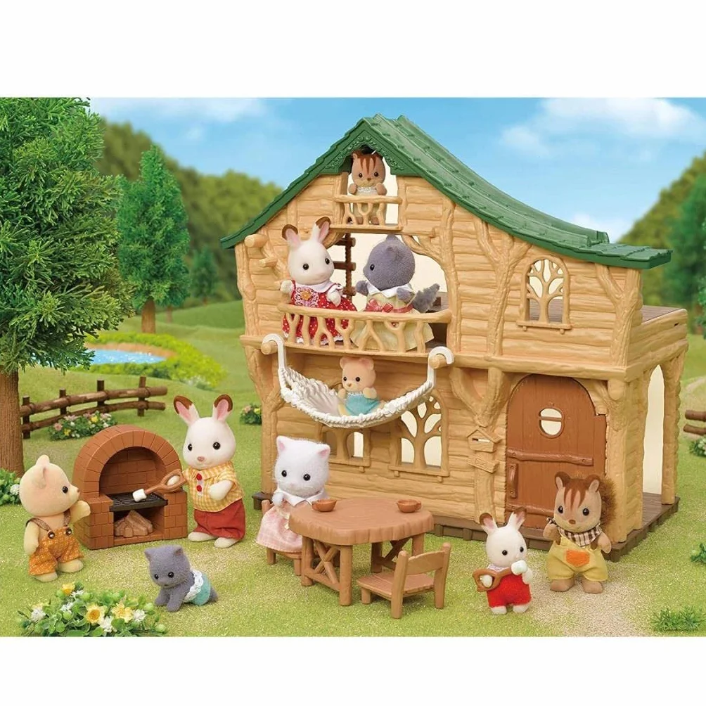 Sylvanian Families - Casetta sul Lago Incantevole – Set di Gioco per Bambini con Ambiente Naturale e Dettagli Realistici – Modello 5451