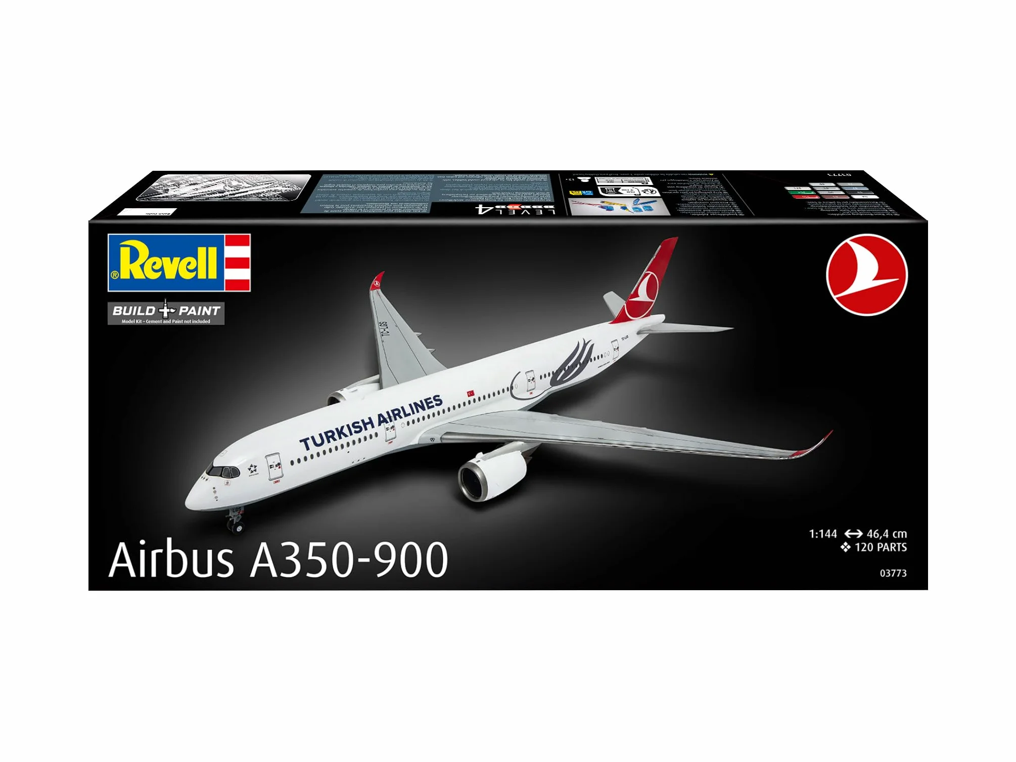 Revell 03773 Airbus A350-900 Turkish Airlines 1:144 - Modellino in plastica non costruita/non verniciata