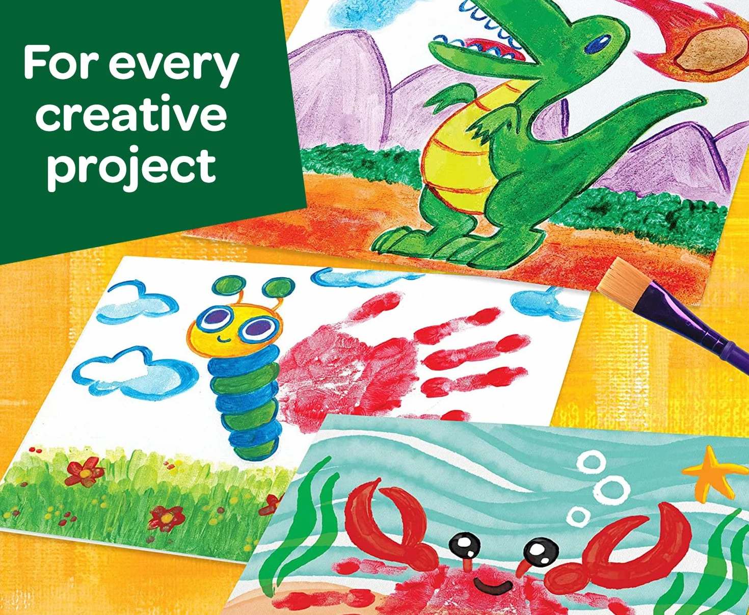 CRAYOLA Tempere Lavabili per Bambini 10x59 ml da 3 Anni