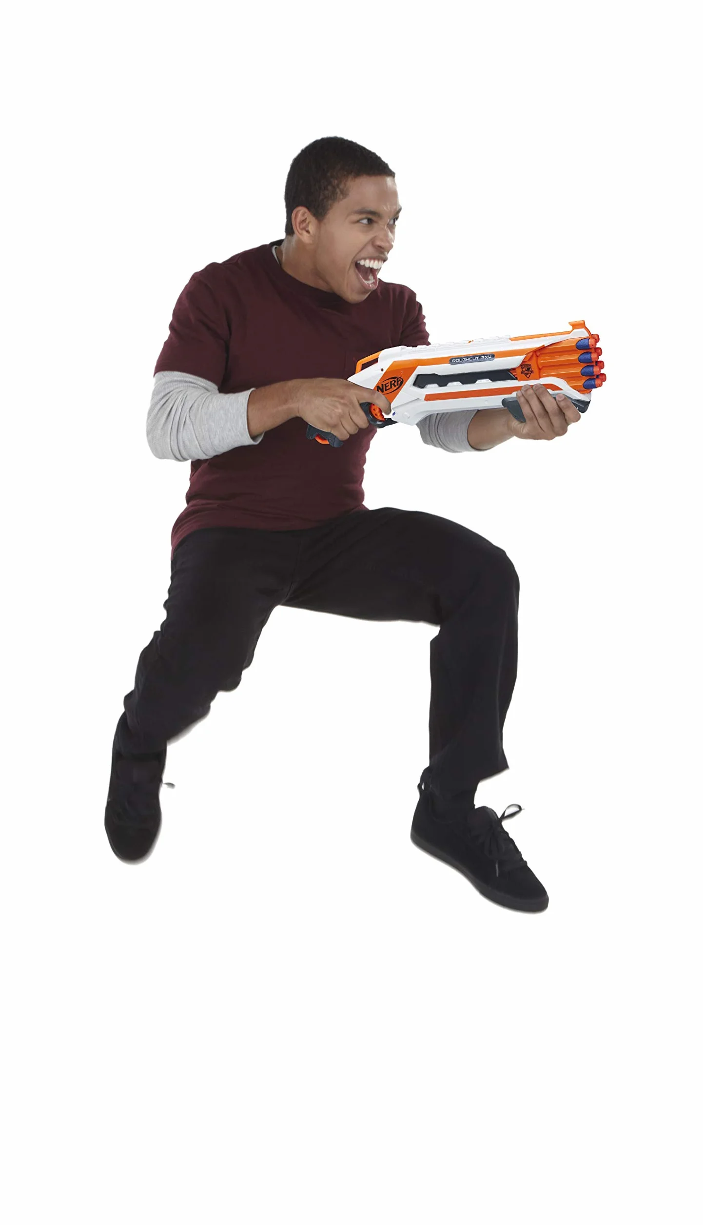 Nerf Hasbro Elite - Rough Cut 2x4, Blaster con Dardi, A1691EU4, Multicolore