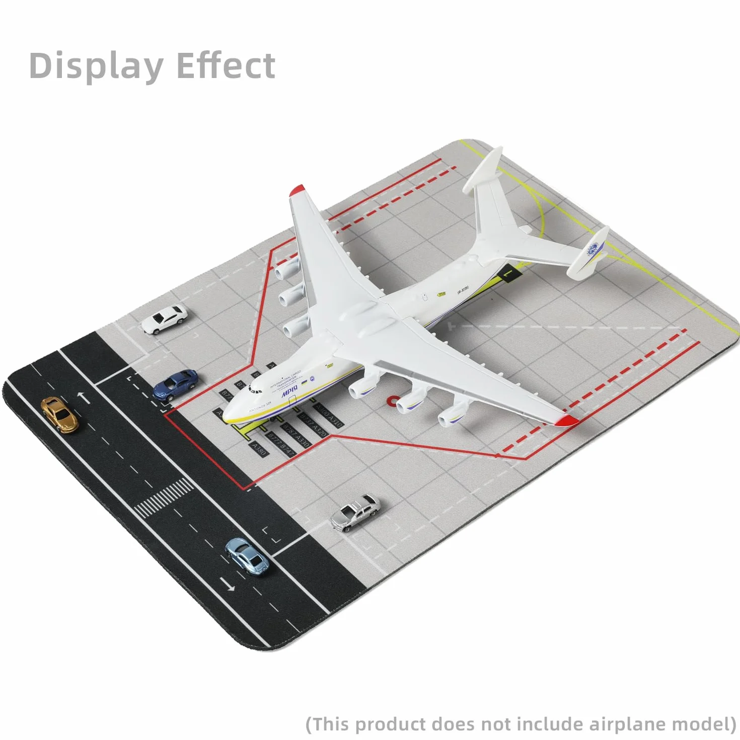 Gomma tappetino layout scena aeroportuale design pista modelli mini auto 1/200 1/400 1/500 base display giuntabile