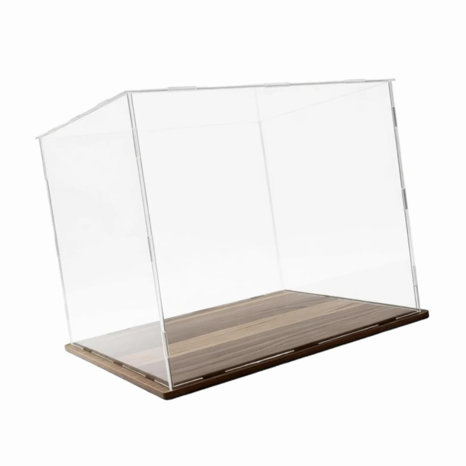 Vetrina in Acrilico per Oggetti da Collezione, Scatola Portaoggetti, Vetrina Trasparente, Materiale Acrilico, Antipolvere, Design Compatto, 30 Cm X 30 Cm
