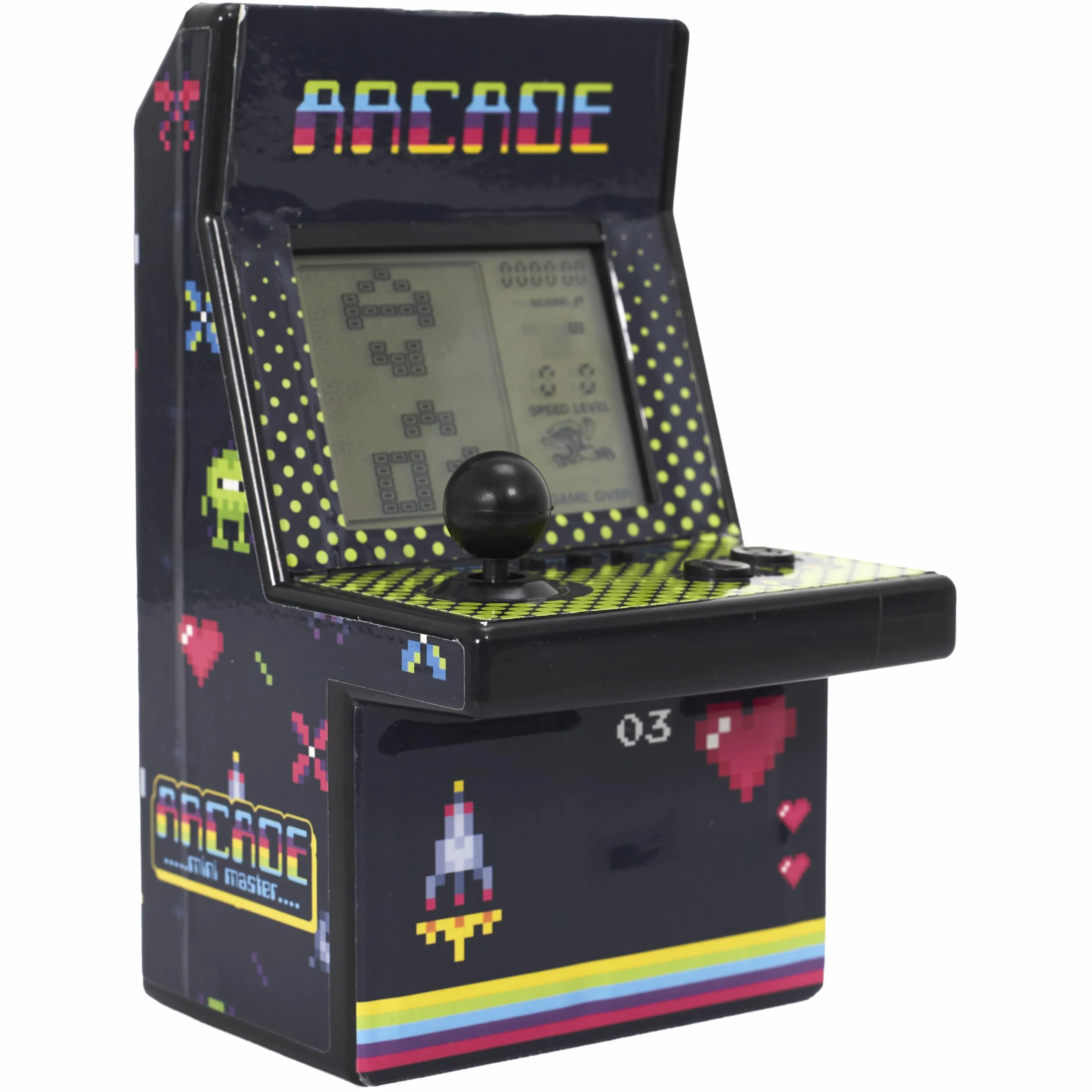 Mister Gadget, MG3565, Giochi Arcade 26 Giochi, Console di Gioco retrò con 26 Giochi Integrati, Modello, Colore Nero, Gioco per Adulti, Console retrò con 26 Giochi