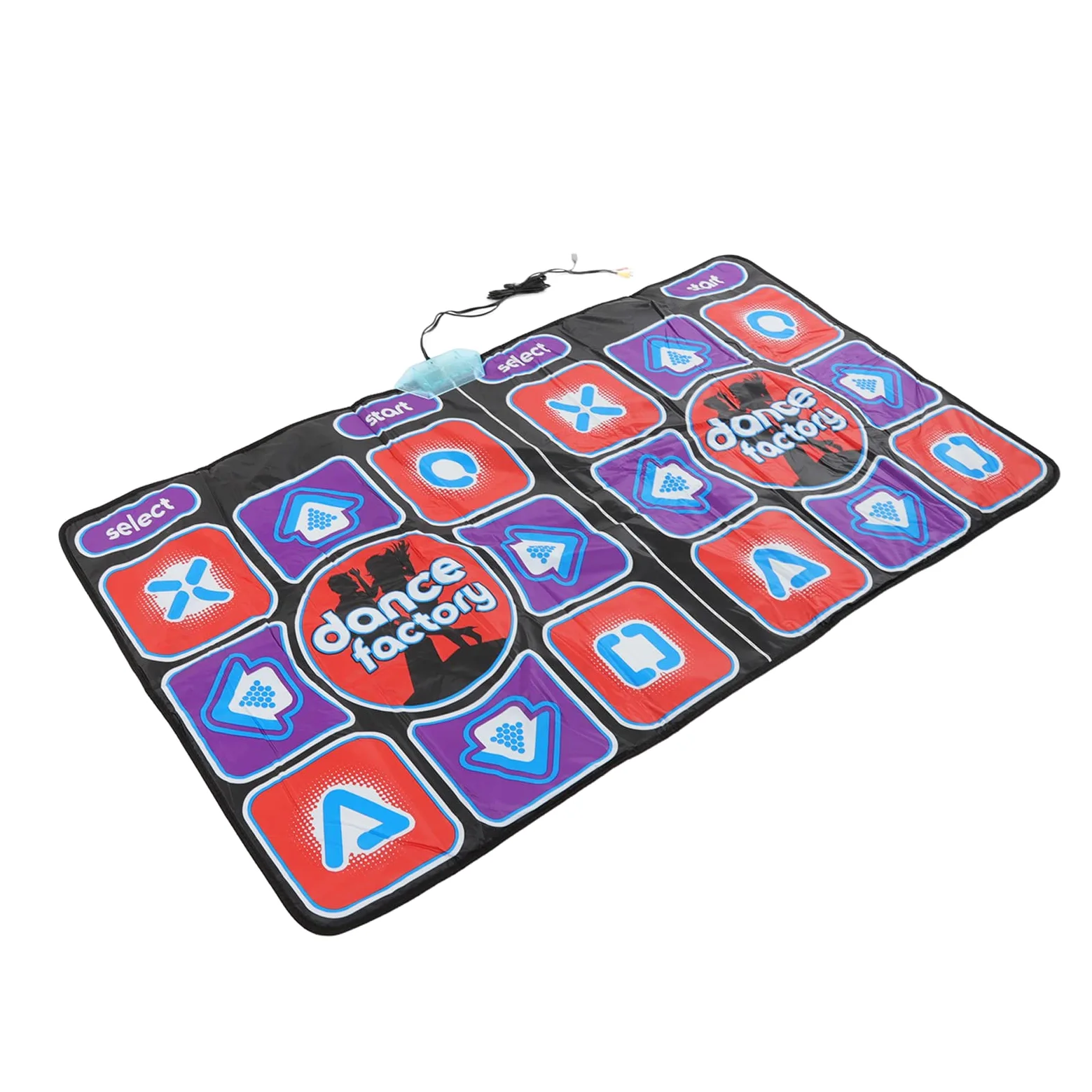 Tappetino da Ballo Elettronico a Doppio Utente per Bambini e Adulti PVC Portatile 64,6 X 36,6 Pollici