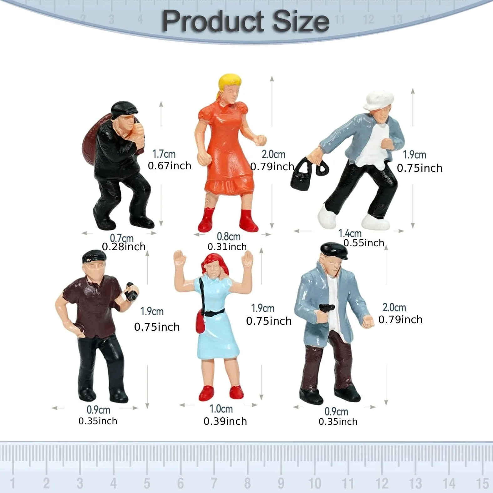 6 Pezzi Figure in 1:87, Piccole Figure per Diorami, Progetti di Costruzione,