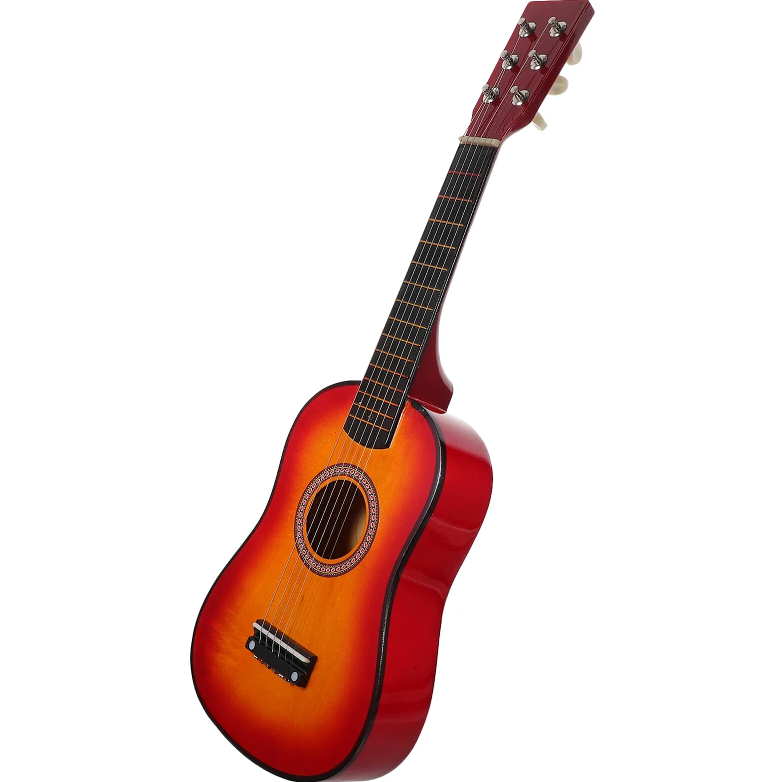 Folk Guitar Toy 21 Pollici in Legno per Principianti | Back To School Party, Chitarra Piccola per Ragazzo Ragazza, Giocattolo per Esercitarsi la Portatile Stile Casuale