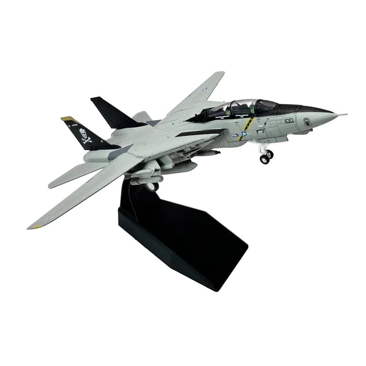 Aereo in Metallo pressofuso Scala 1/100 per Grumman F14 Tomcat Bombcat Fighter Collezione di Modelli di Aeroplano in Metallo pressofuso per Raccolta ed Esposizione (Stile 1)