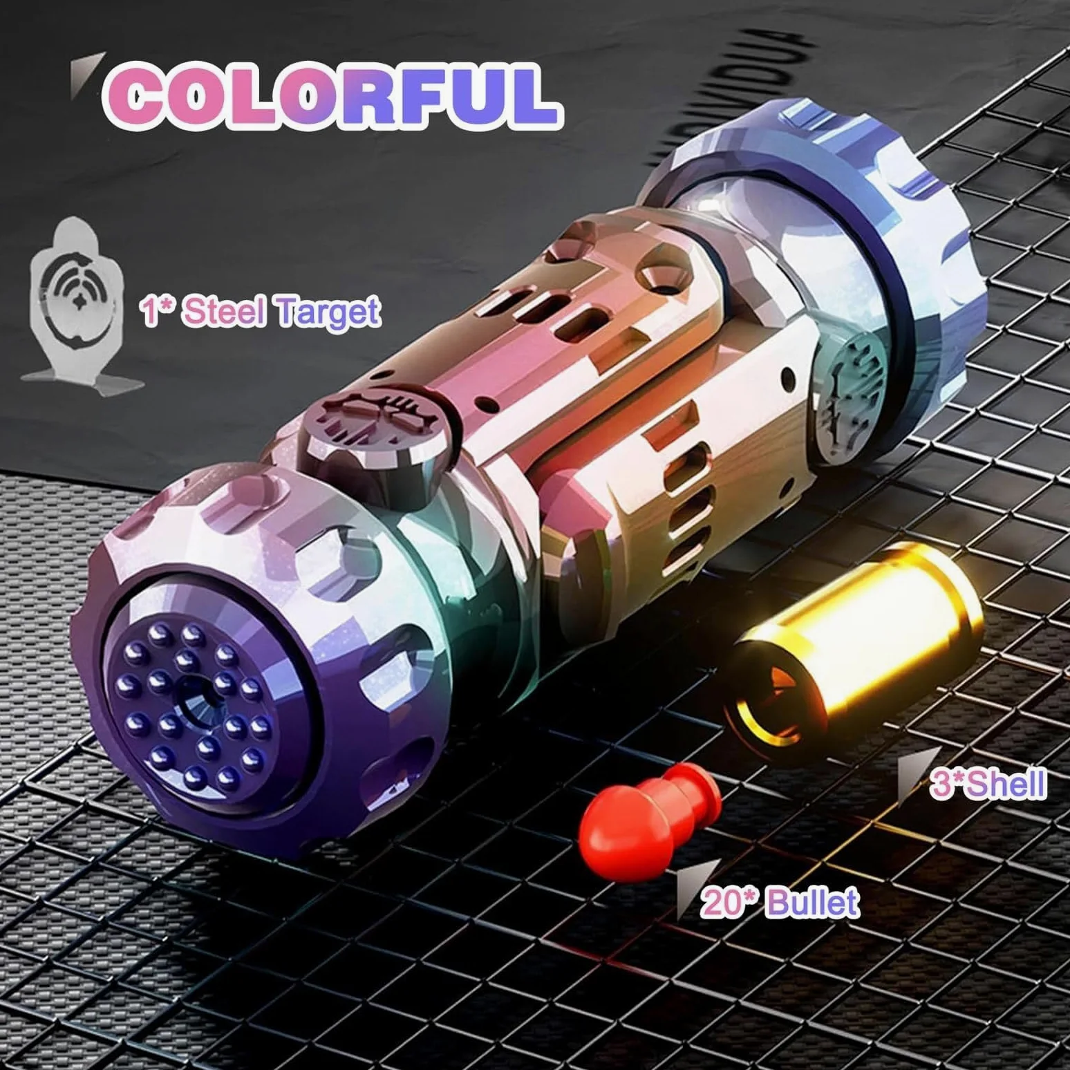 Giocattolo antistress Combo Spinner e Slider, 1 pezzo | Metallo CNC di alta qualità, rotazione silenziosa e clic. Lancia freccette Ideale per ufficio, ADHD, ansia. Portatile