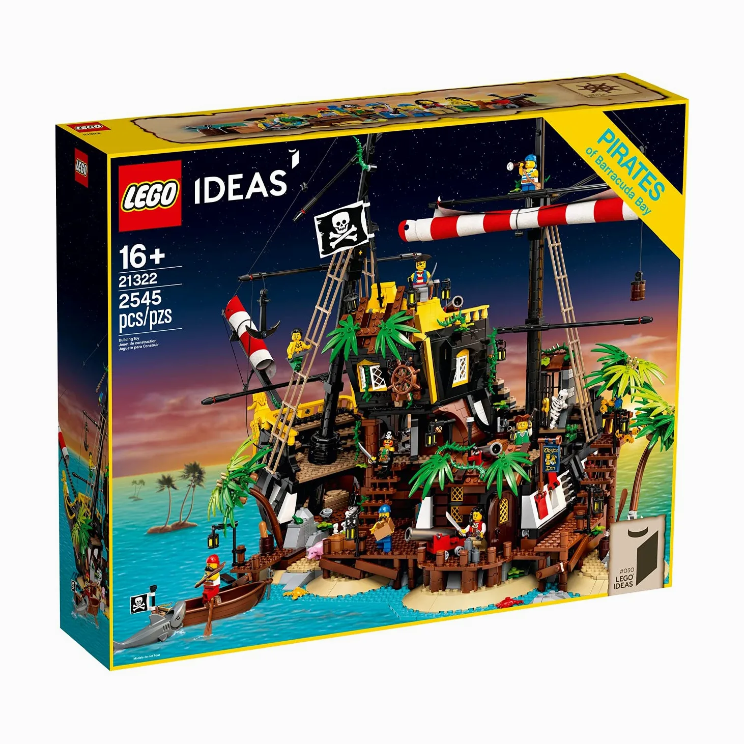 Lego Ideas Pirati di Barracuda bay 21322, Nero