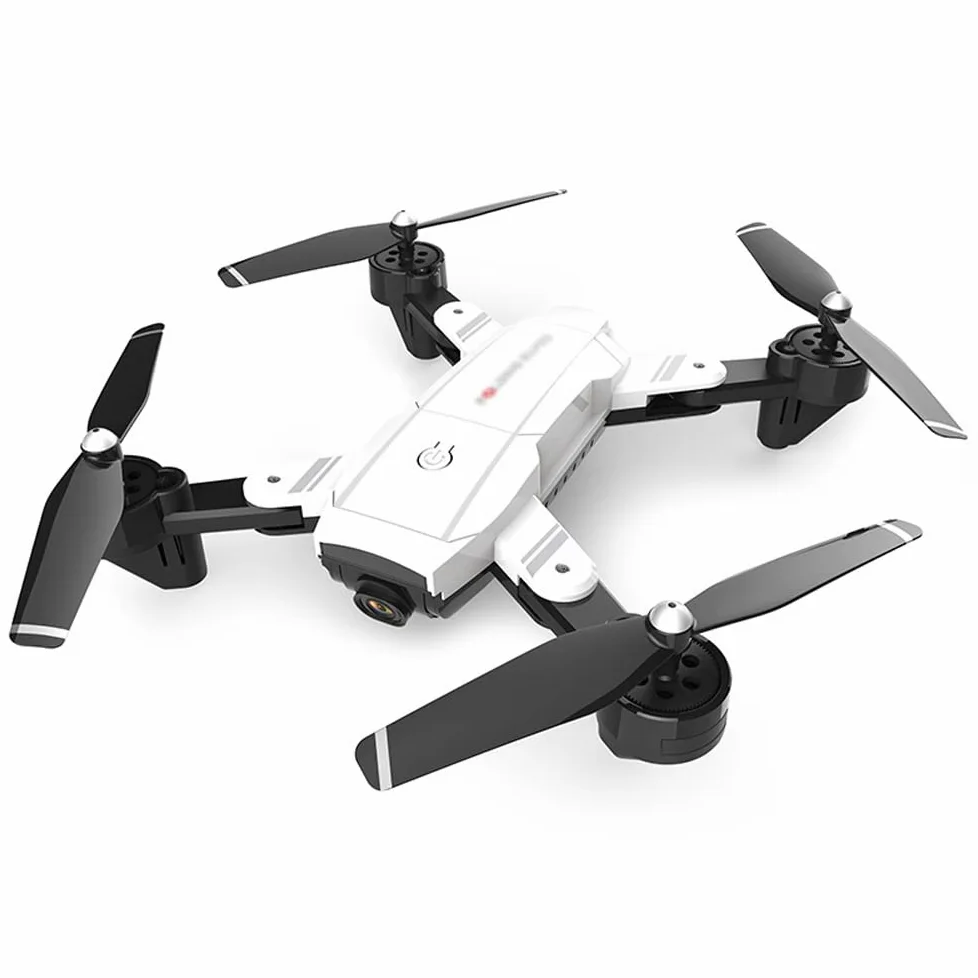 Drone con fotocamera 1080P HD, mini drone RC pieghevole per regalo per bambini Quadcopter tascabile portatile, regolazione della velocità di avvio con una chiave, capovolgimenti 3D, luce a LE