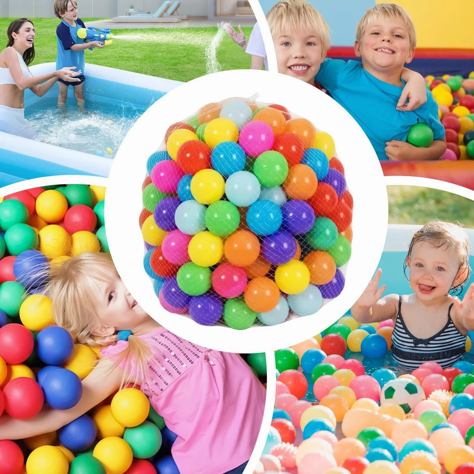 Palline Per Fossa Bambini Allenamento Presa Sensoriale Maschi Femmine | Palline multicolori da piscina Sala Giochi Giochi Asilo Spiaggia Giardino Compleanno Attività Indoor