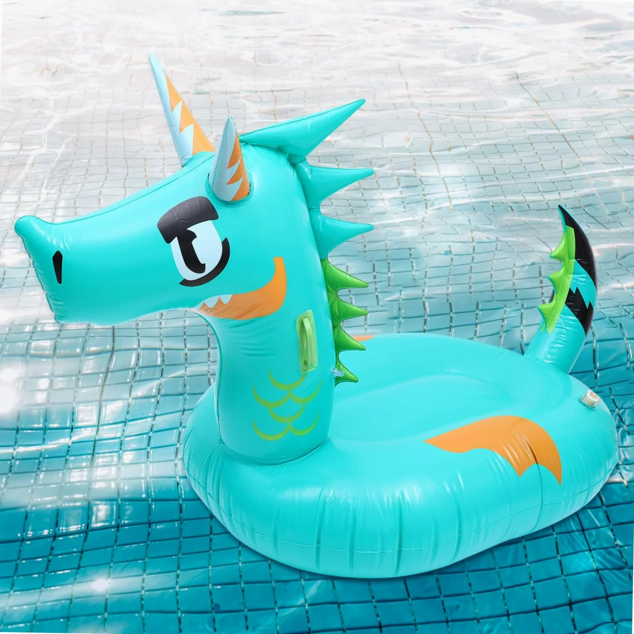 ERINGOGO Letto Galleggiante Gonfiabile Forma Materassino Portatile per Piscina e Mare Leggero e Resistente per Adulti per Relax