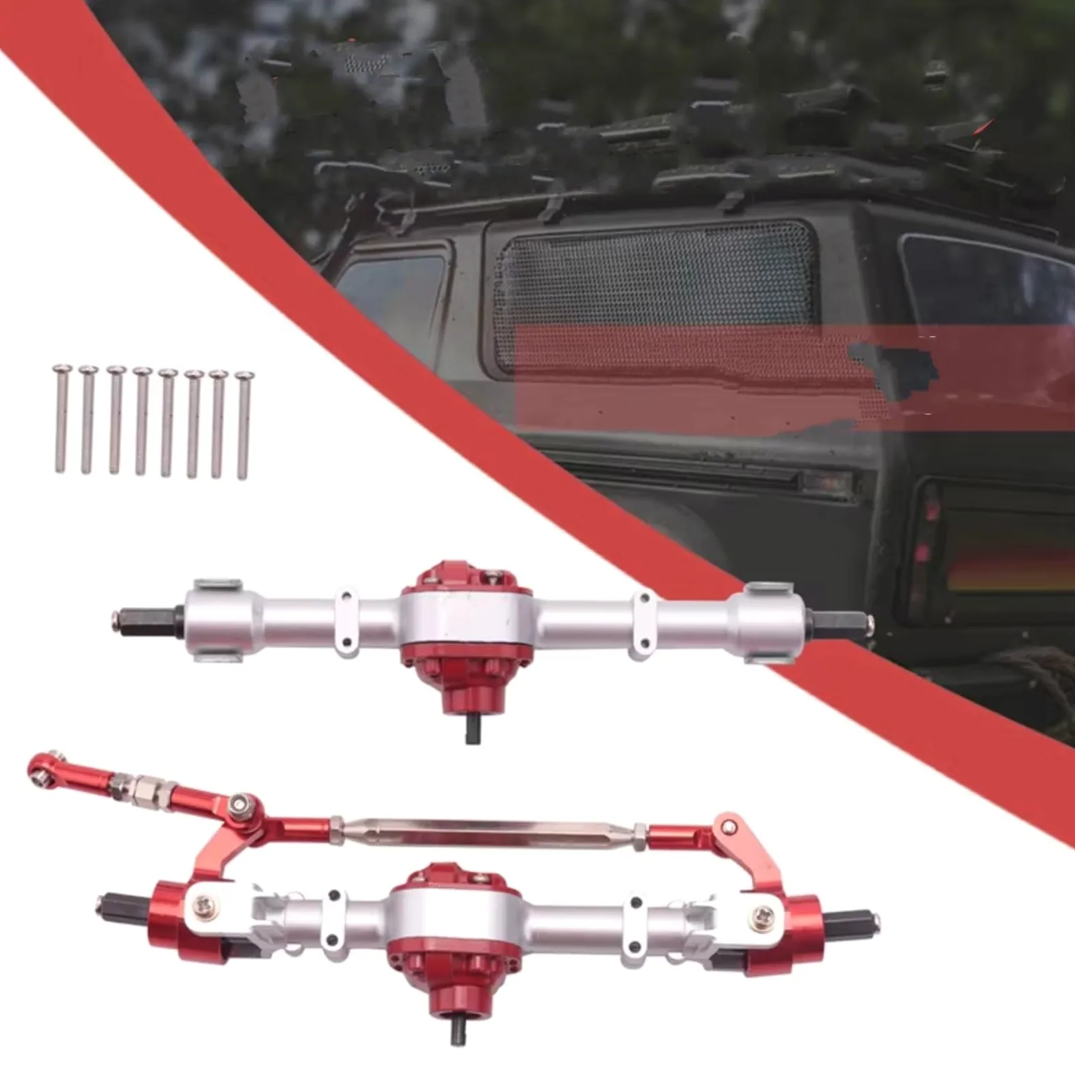 Compatibile Con MN D90 D91 D96 D99S MN90 MN96 MN99 Per MN99S 1/12 RC Car Upgrade Parts Modifica Asse Anteriore Posteriore Completo Accessori