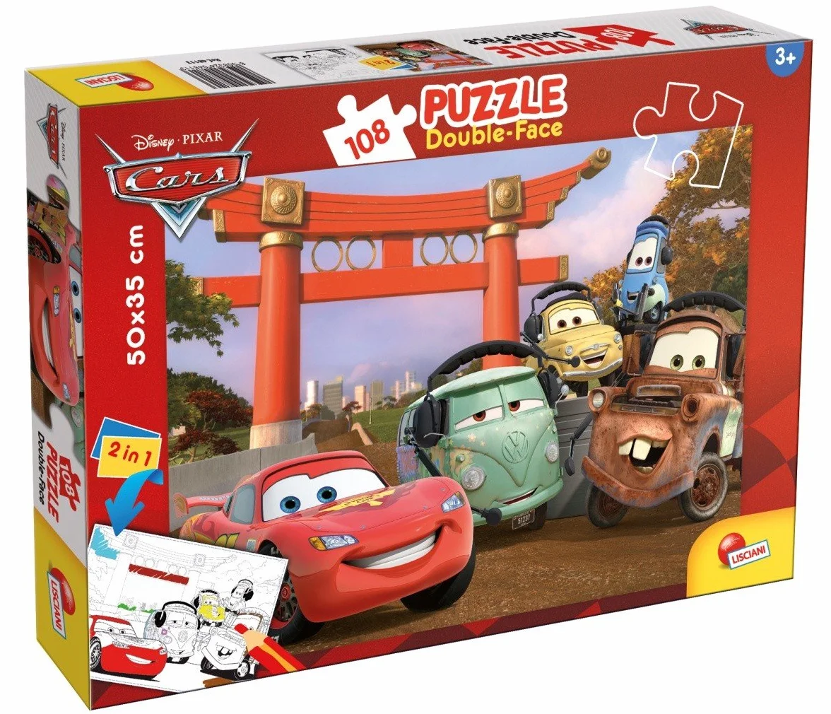 Liscianigiochi,Disney The Movie Cars Puzzle, 108 Pezzi, Multicolore, 47987