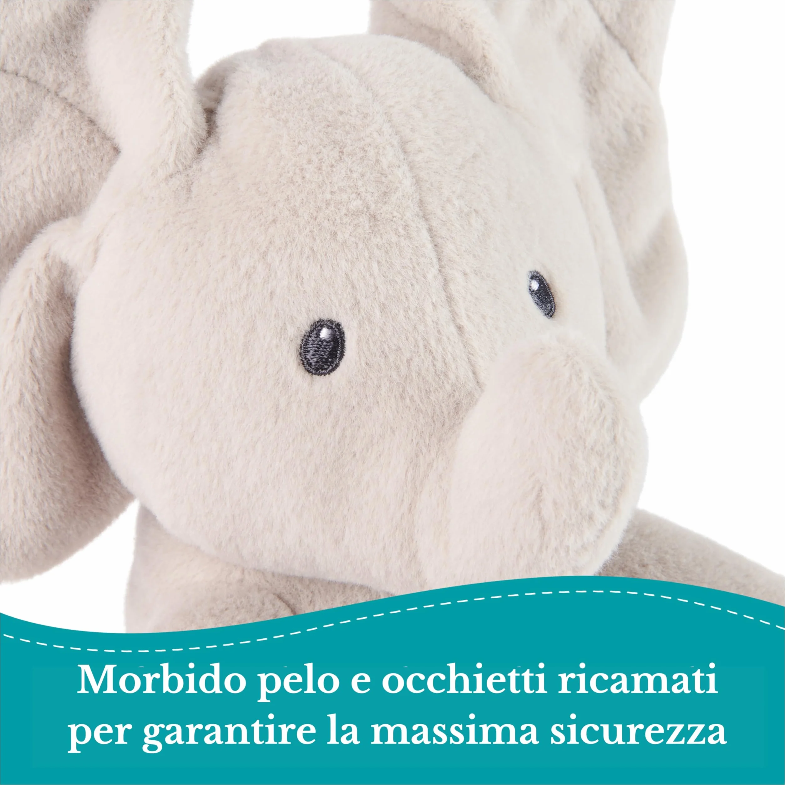 GUND Flappy Elefantino Peluche Interattivo, Canta e Parla in Italiano, Muove le Orecchie, Peluche di 30.5 cm, Peluche per Bambini, 10+ Mesi