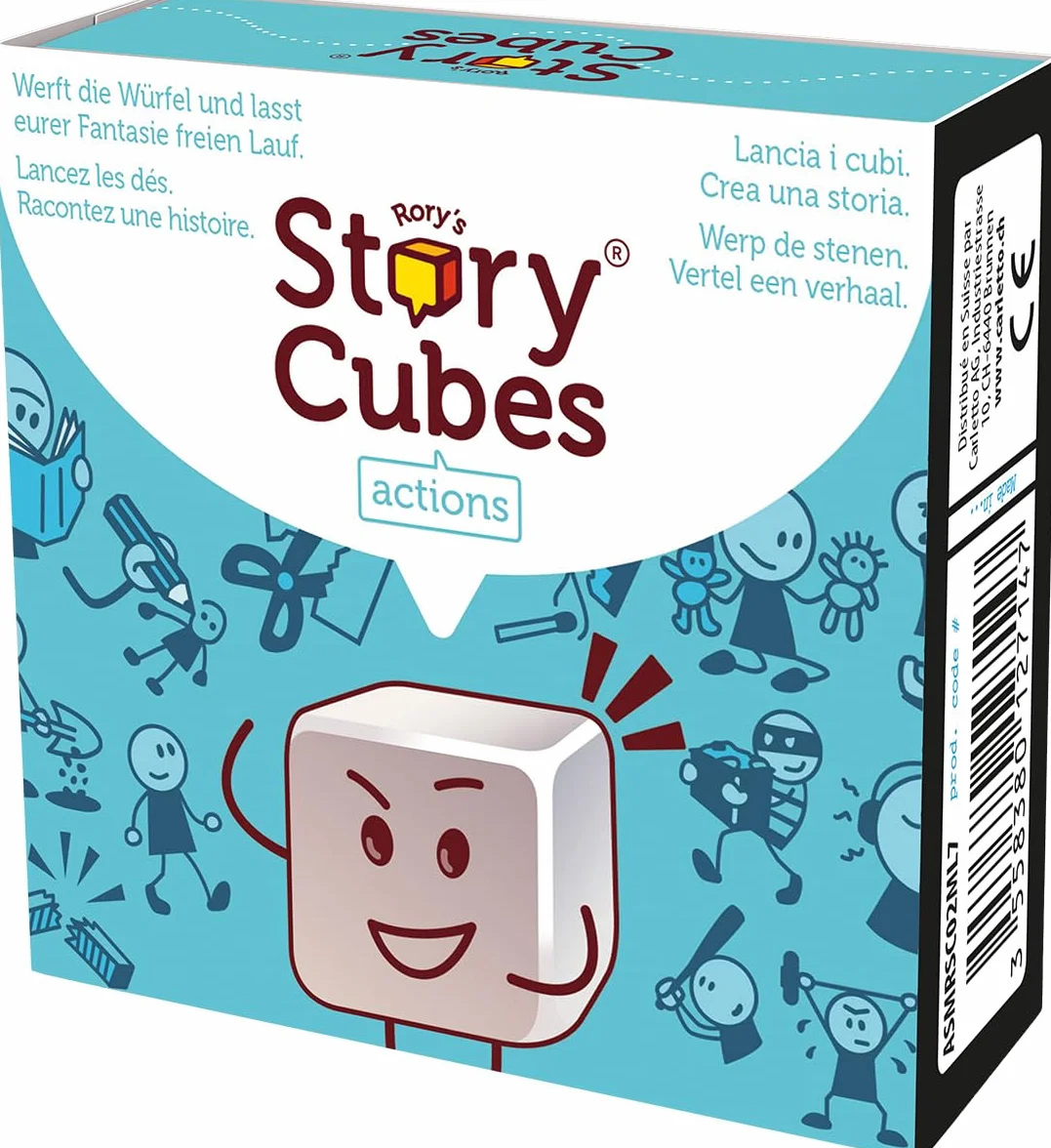Zygomatic, Rory's Story Cubes Actions, gioco di dadi 1+ giocatore, 6+ anni, 20 minuti, tedesco, multilingue
