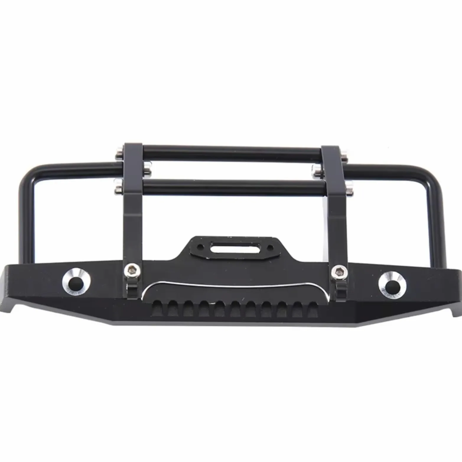 Parti per Auto RC per Traxxas per TRX4M 1/18 RC Crawler Car Upgrade Parts Paraurti Anteriore Metallo con Gancio di Traino