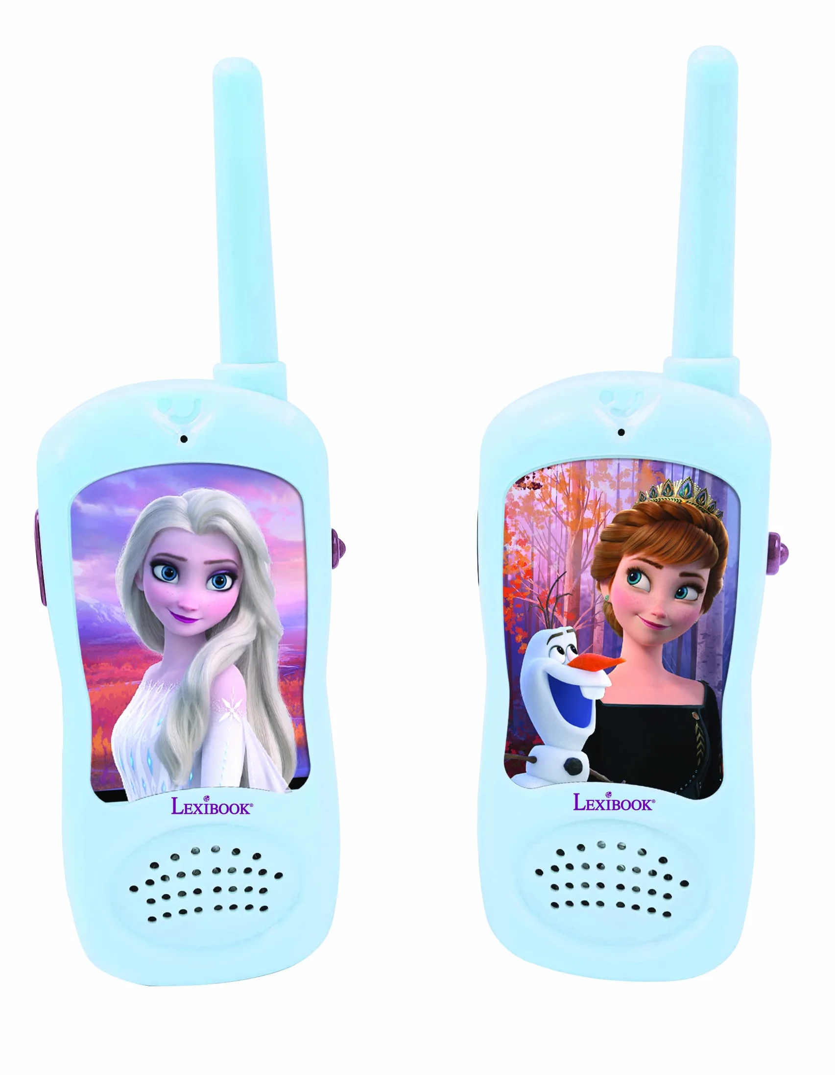 Lexibook Walkie-Talkie Frozen TW11FZ Gioco di Comunicazione per Bambini a Batteria Blu/Viola