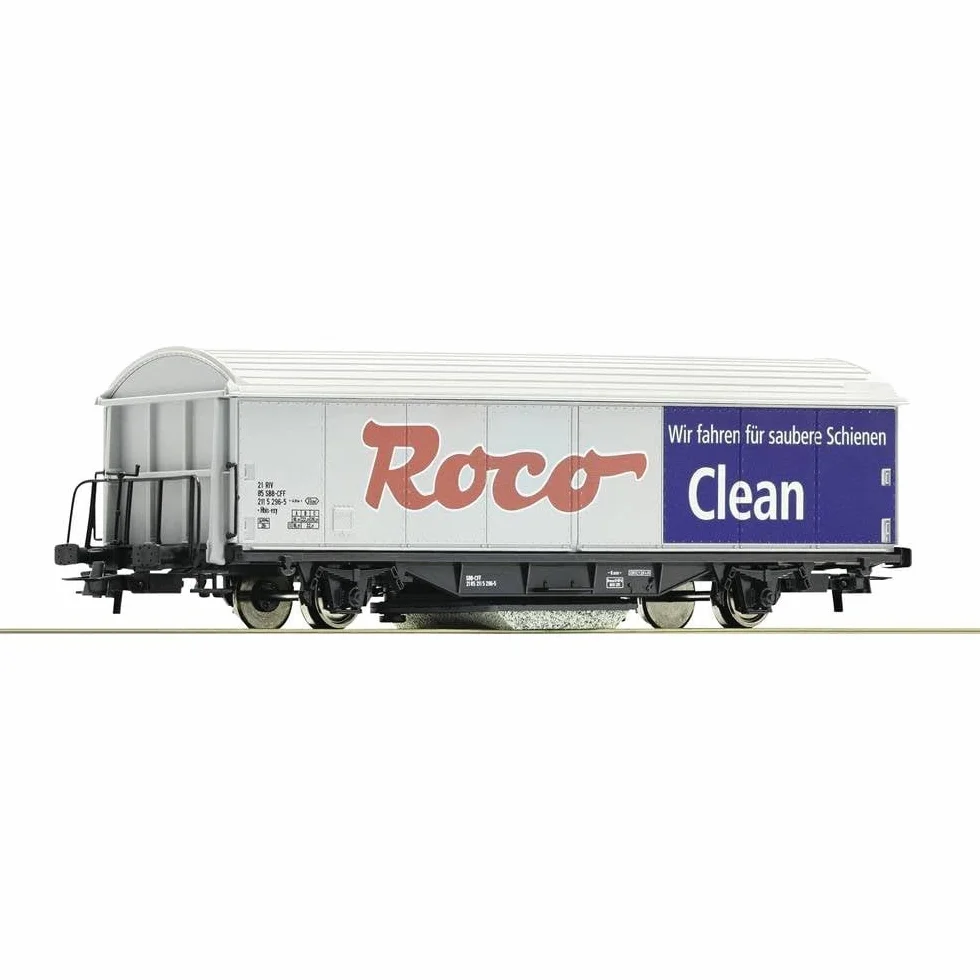 ROCO 46400 H0 1:87 Carro merci Clean con zavorra e pattino pulisci binario