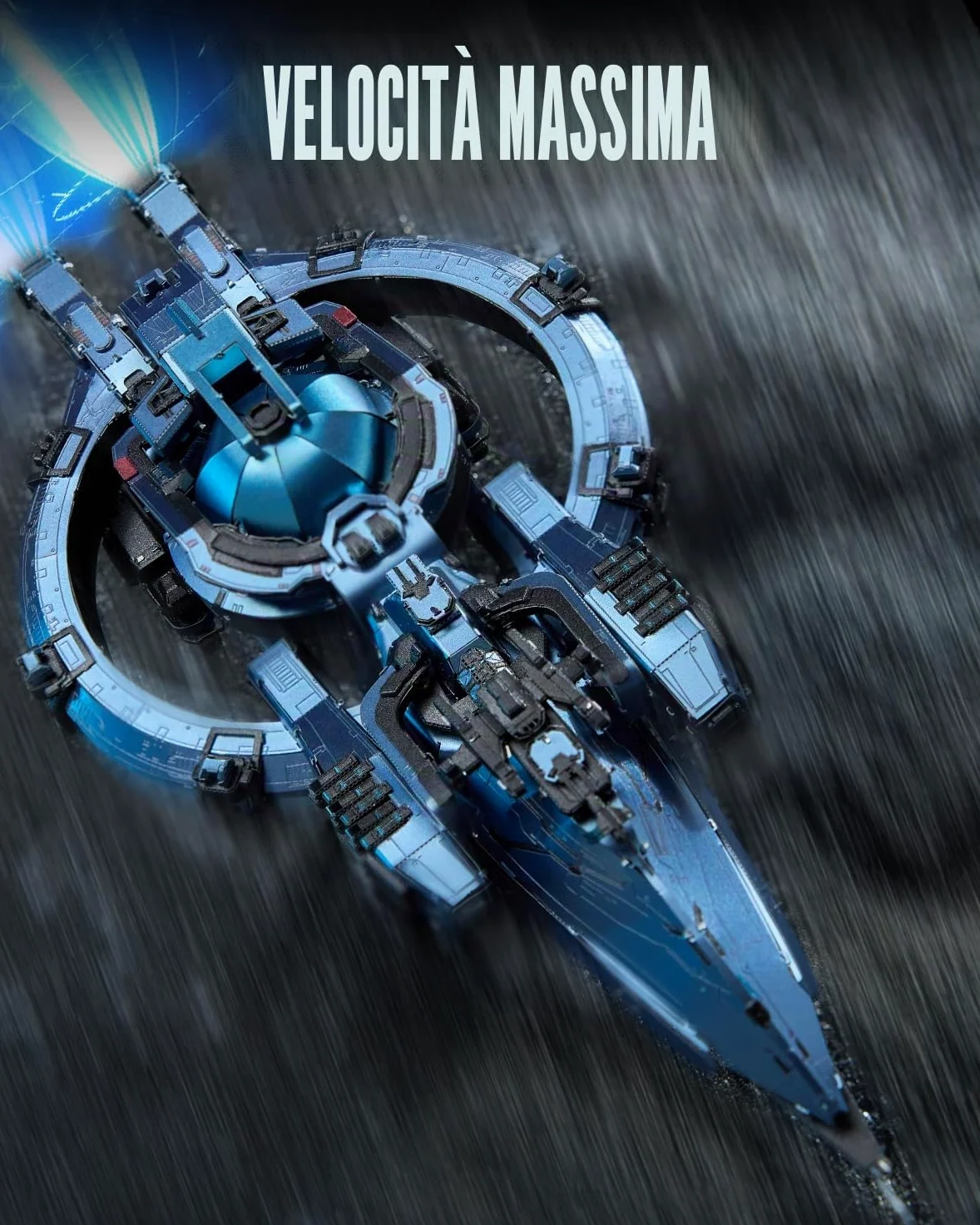 Piececool 3d Metal Puzzle Veicolo Spaziale Selezione Naturale, Problema dei Tre Corpi Corazzata Astronave 3D Puzzle Metallo per Acciaio Inossidabile, Regalo, modellismo da costruire adulti, 378 Pezzi