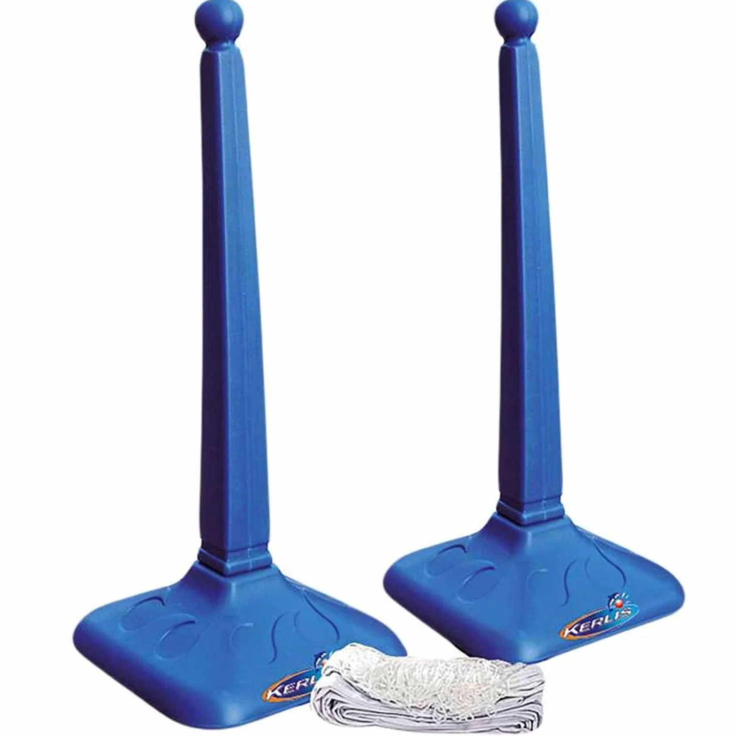 Kerlis 08231 - Set di pallavolo per piscina a rete estensibile fino a 7 m, piedi pesati, colore: blu, 8231