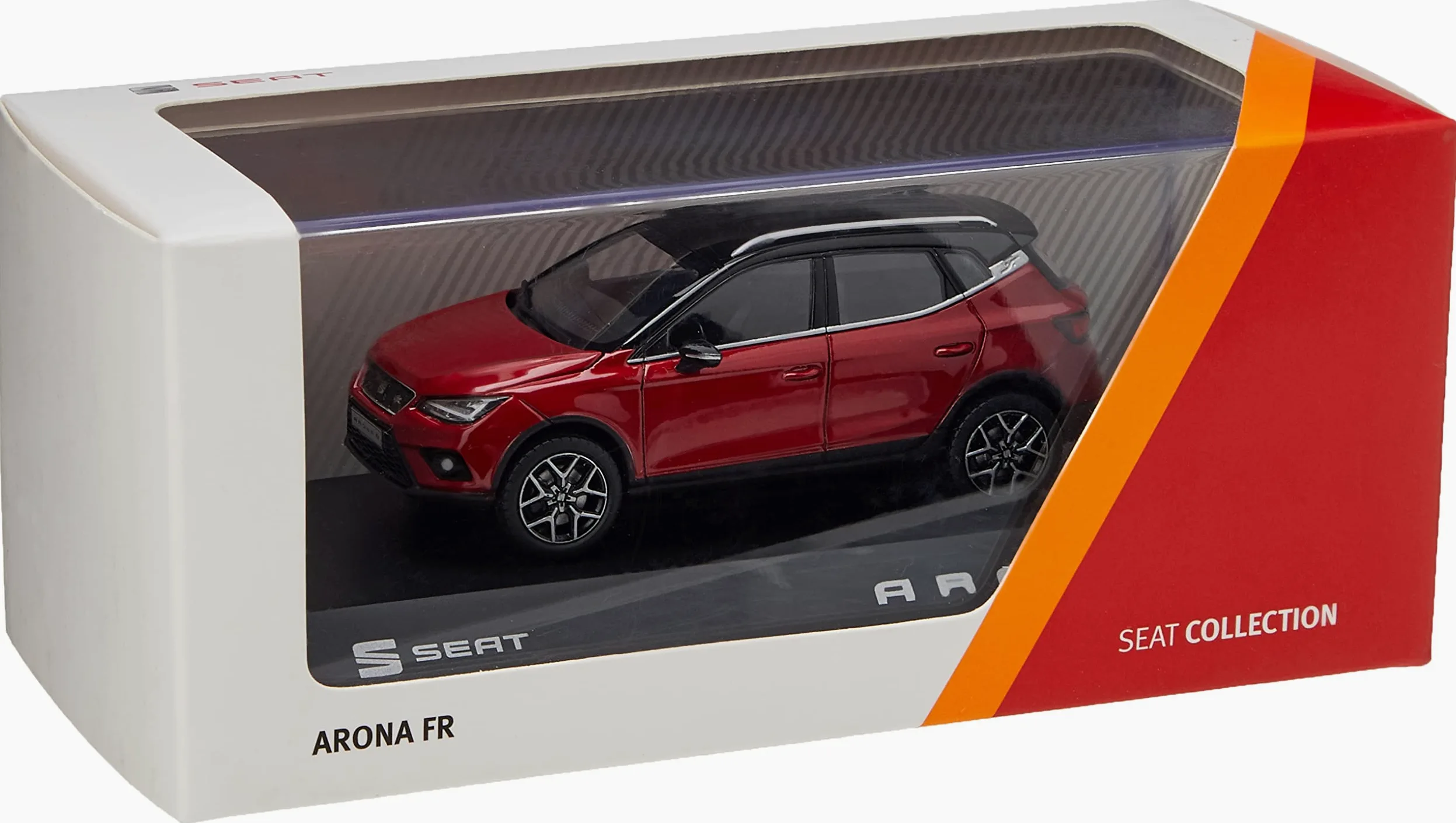 SEAT 6H1099300HBQ Arona FR Modellino Auto 1: 43 Originale Miniatura, Rosso