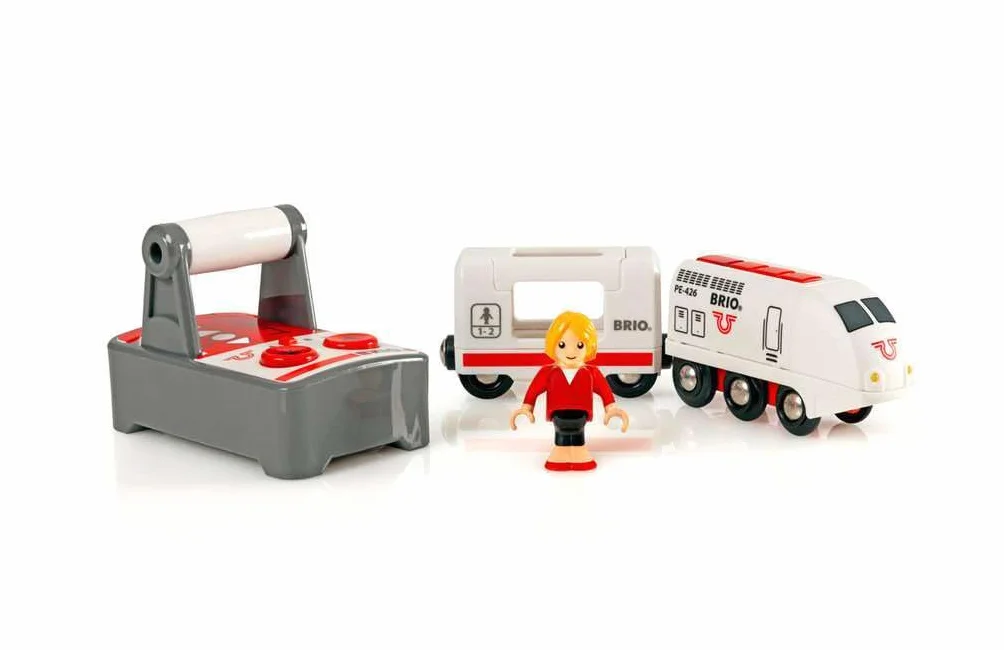 BRIO World – Treno Passeggeri Telecomandato | Accessorio Pista In Legno Per Bambini | Treno Brio Bambini 3 Anni O Più | Idee Regalo | Regalo 3 Anni