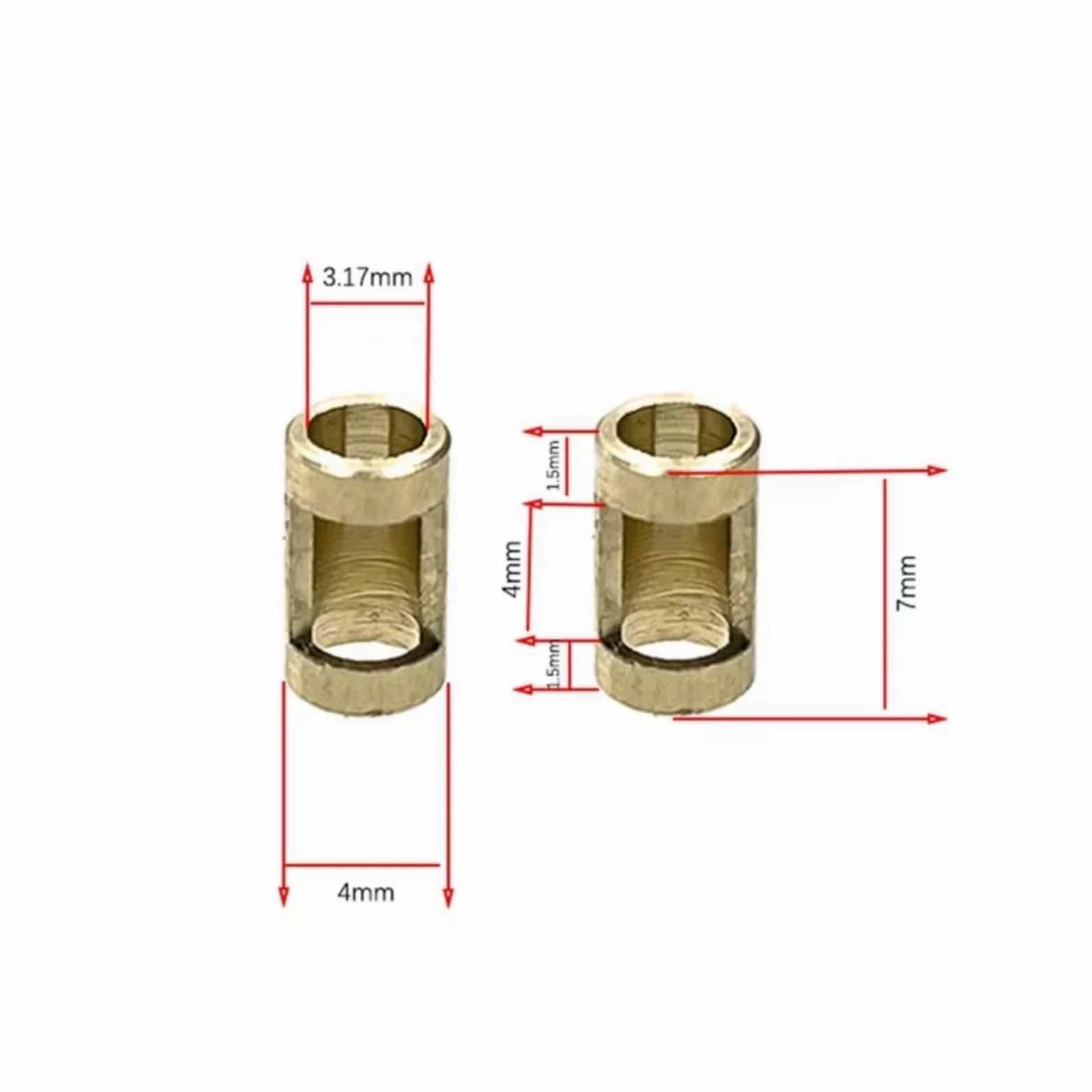 Compatibile Con MN-78 1/12 RC Cars Aggiornamenti Parti Accessori Di Ricambio Assali Anteriori Posteriori In Metallo Manicotto Albero Da 3 Mm A 4 Accessori