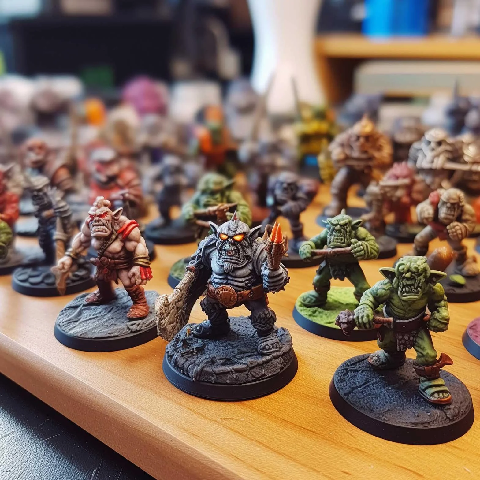 Modello Basi 28.5mm Basi Rotonde Plastica Nera per Giochi da Tavolo Wargames (50 PCS)