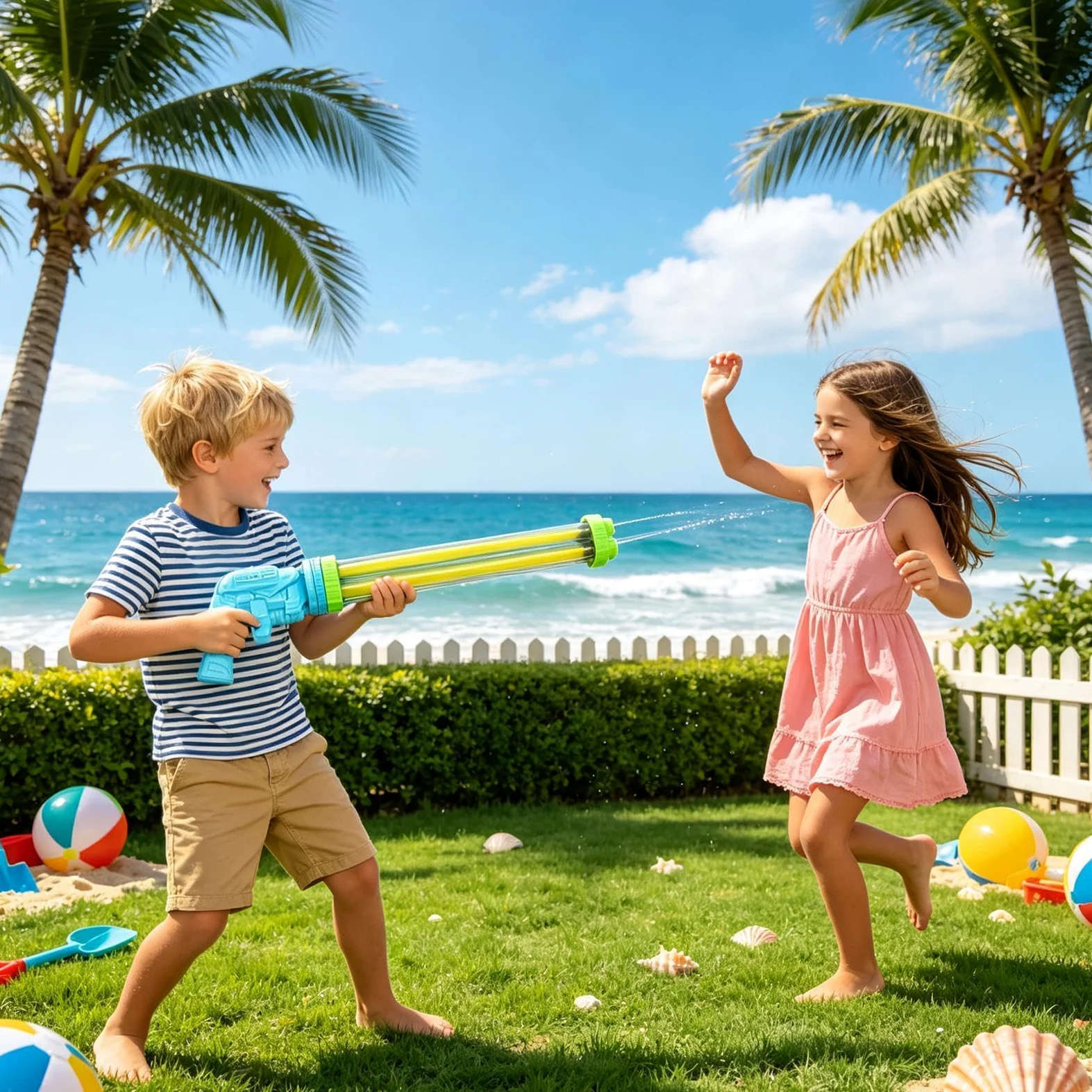 Spruzzatore d'Acqua per Bambini Giocattolo Da Festa Multi-Tubo Estraibile | Giocattolo Spruzza Acqua Da Esterno Per Adulti Feste Campeggio Giardino Retro Compleanni Gite Al Lago Prato Cortile