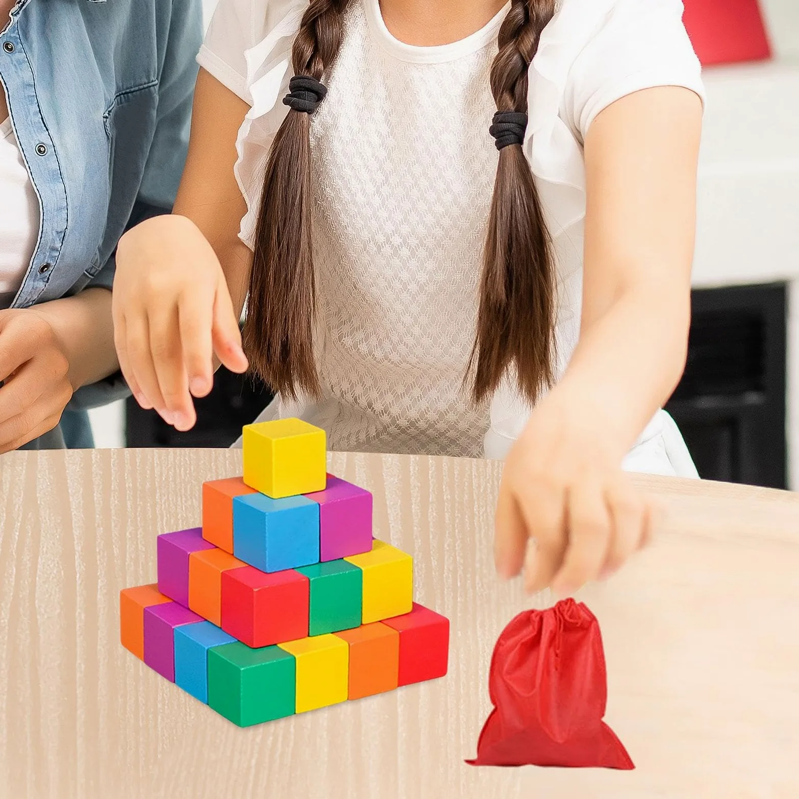 Oshhni conteggio e ordinamento, giocattolo di matematica per l'apprendimento precoce, giocattolo educativo per dipingere, decorare, progetti, 3 Cm 30 Pezzi